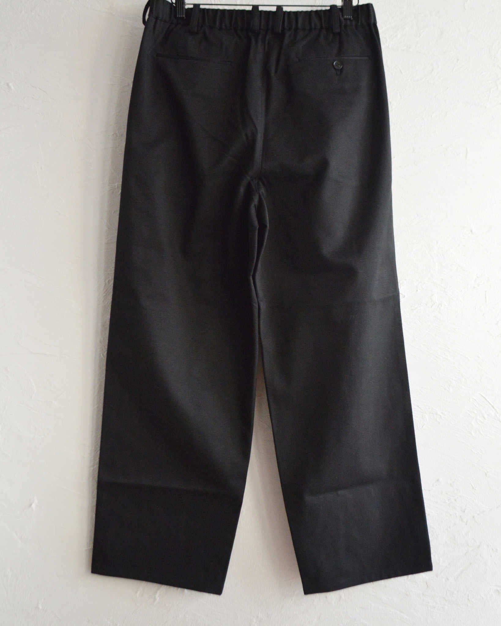 LAMOND ラモンド /  FULLER CHINO CROSS BOLD FIT PANTS フラーチノクロスボールドパンツ (BLACK ブラック)