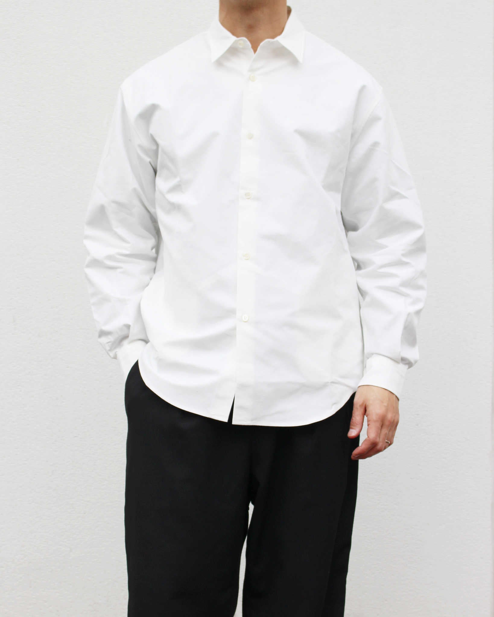 LAMOND ラモンド /PREMIUM HEAVY OX SHIRTS プレミアムヘビーオックスシャツ (WHITE ホワイト)