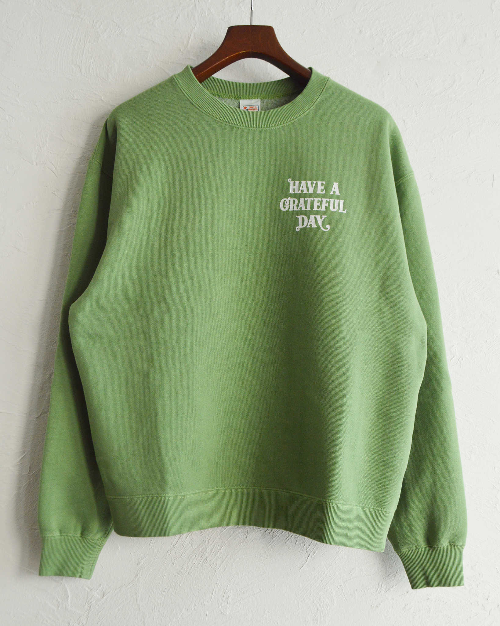 HAVE A GRATEFUL DAY ハブアグレイトフルデイ / CREW SWEATSHIRT  クルースウェット (LIFE リーフ)