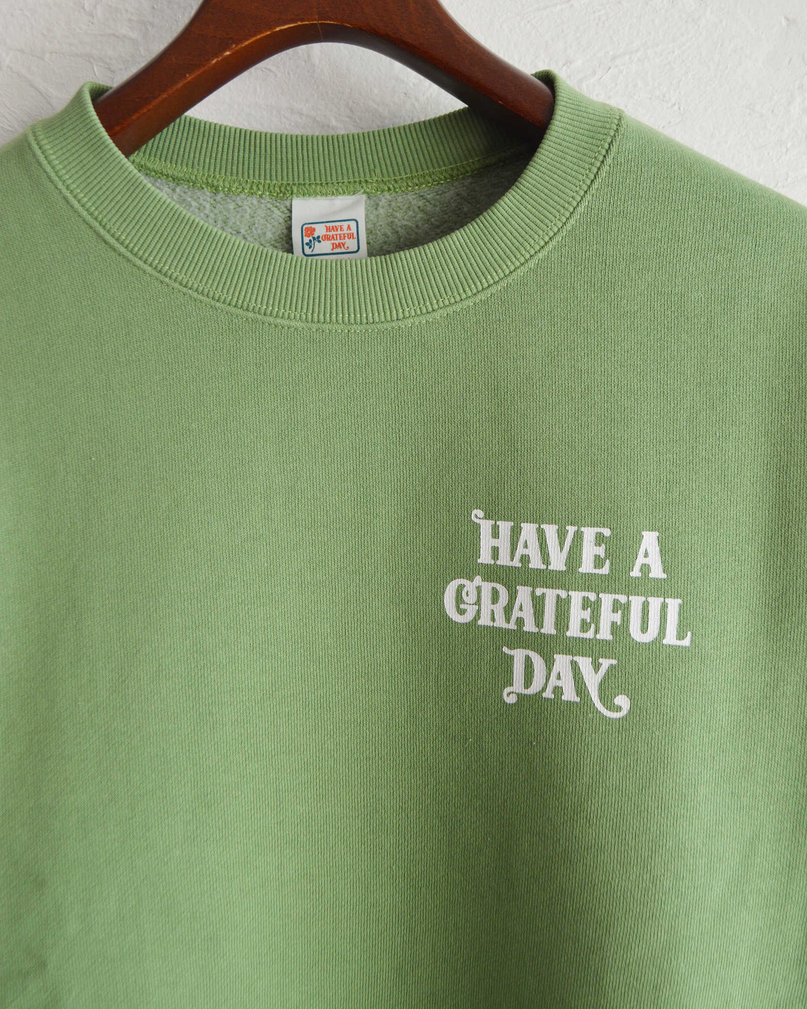 HAVE A GRATEFUL DAY ハブアグレイトフルデイ / CREW SWEATSHIRT  クルースウェット (LIFE リーフ)