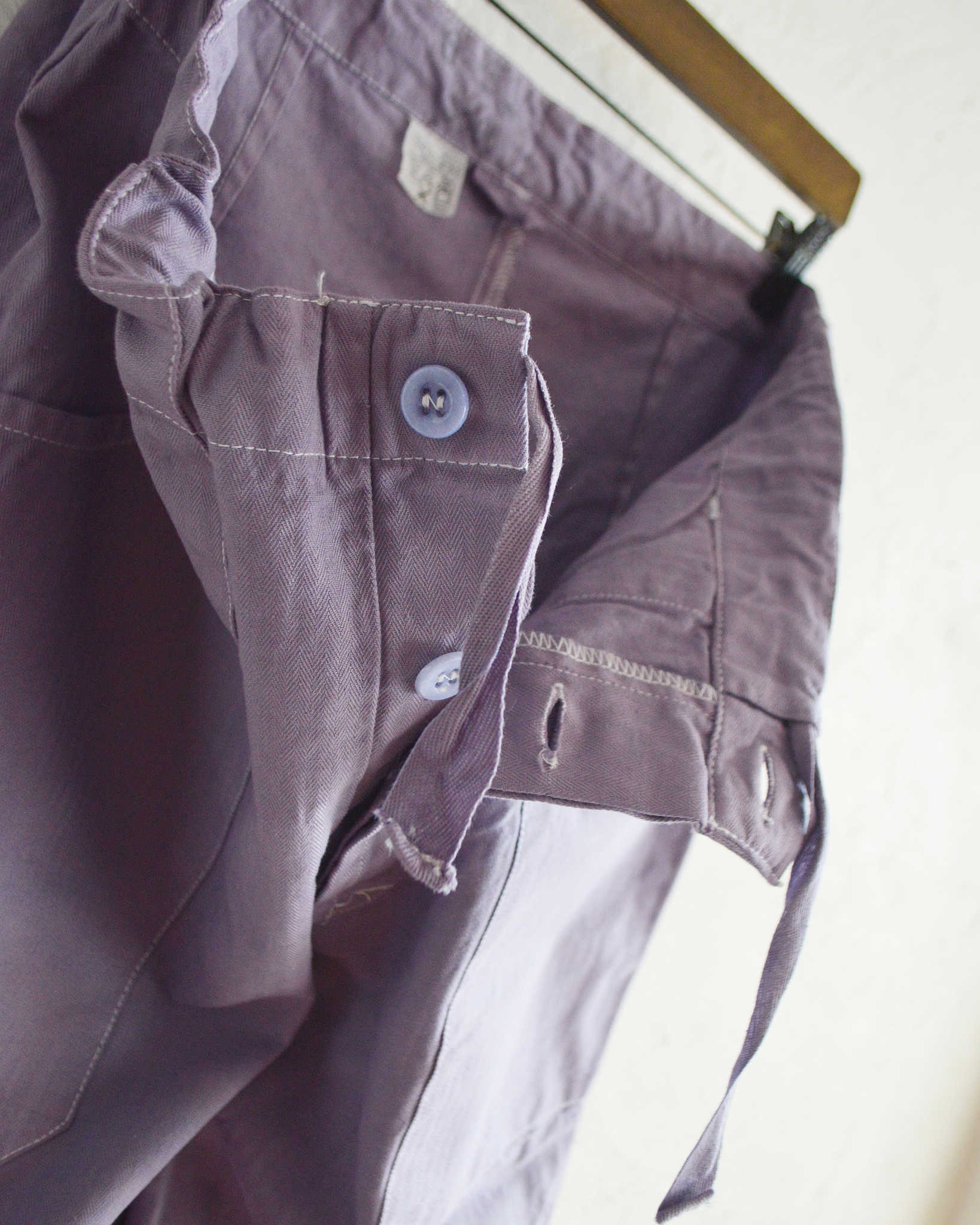 CZECH MILITARY HBT WORK PANTS OVER DYE LAVENDER チェコミリタリーヘリンボーンツイルワークパンツオーバーダイラベンダー