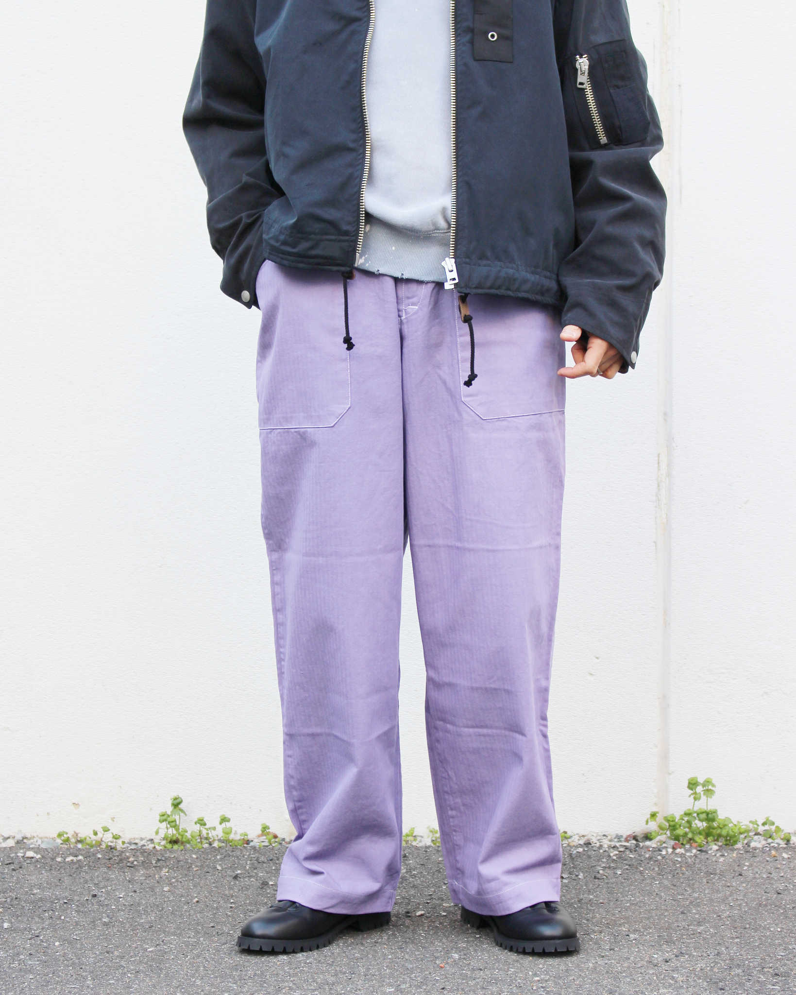 CZECH MILITARY HBT WORK PANTS OVER DYE LAVENDER チェコミリタリーヘリンボーンツイルワークパンツオーバーダイラベンダー