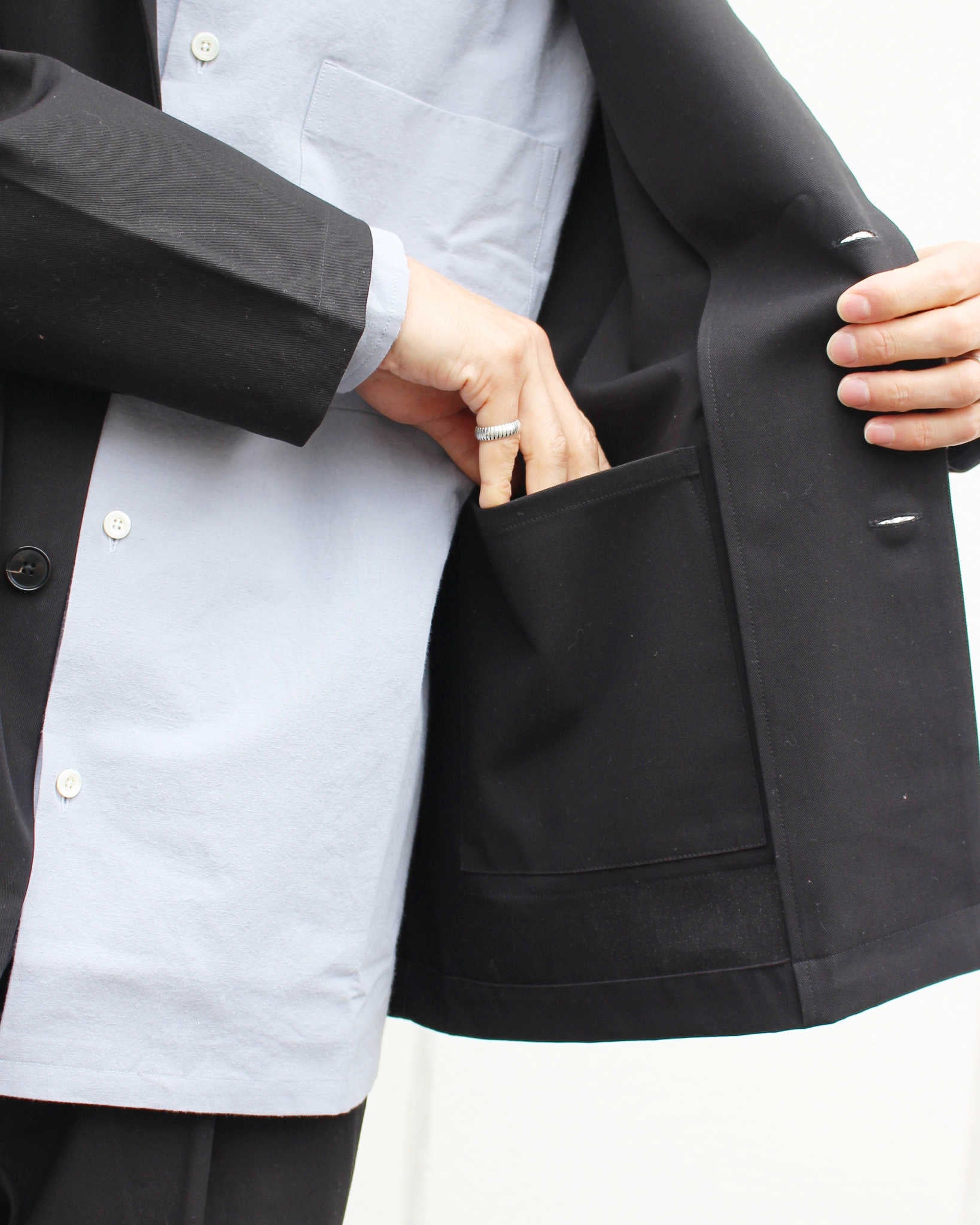 LAMOND ラモンド / ORGANIC COTTON HIGH TWIST JACKET オーガニック