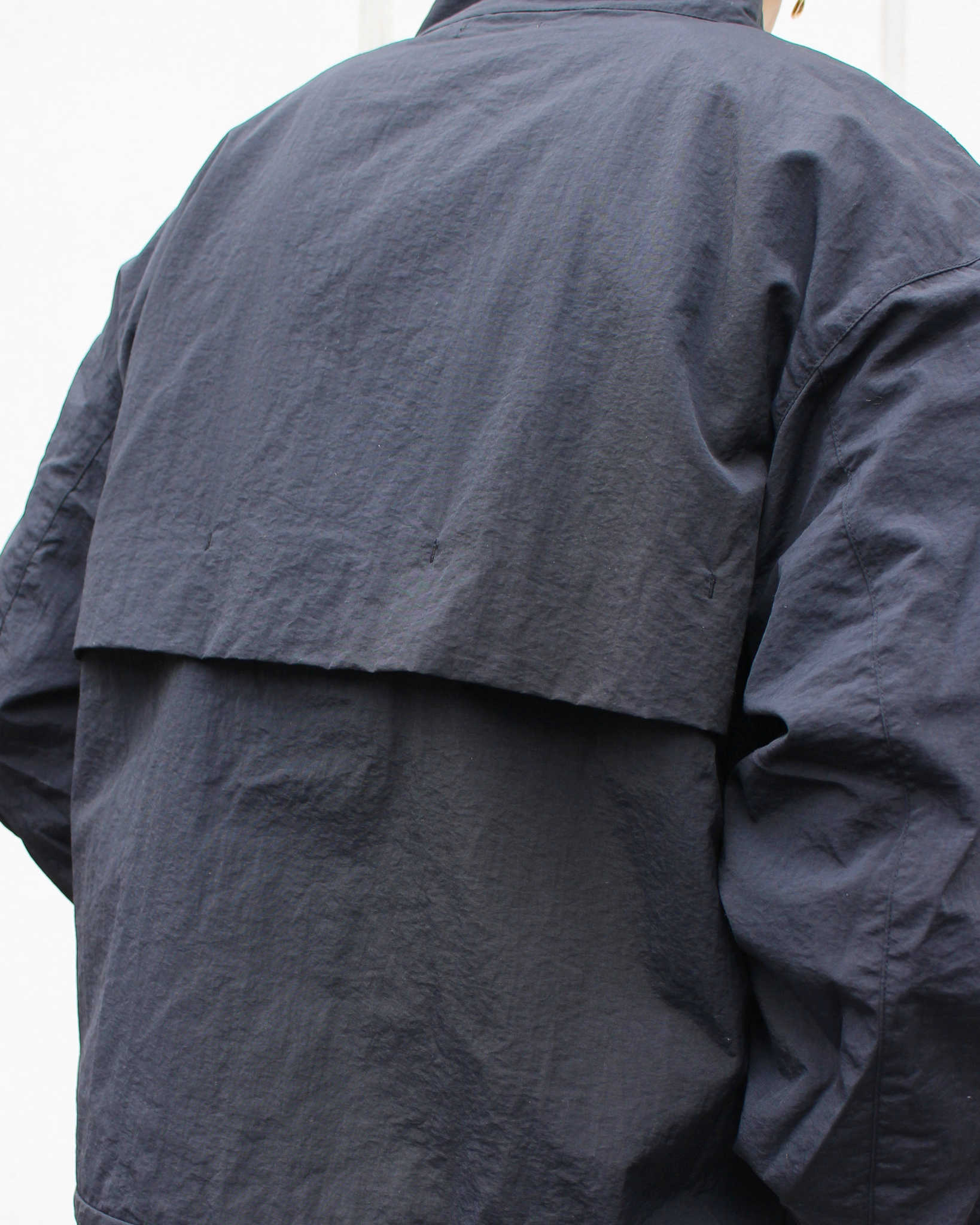 LAMOND ラモンド / LIGHT SHELL STAND BLOUSON ライトシェルスタンドブルゾン (BLACK ブラック)