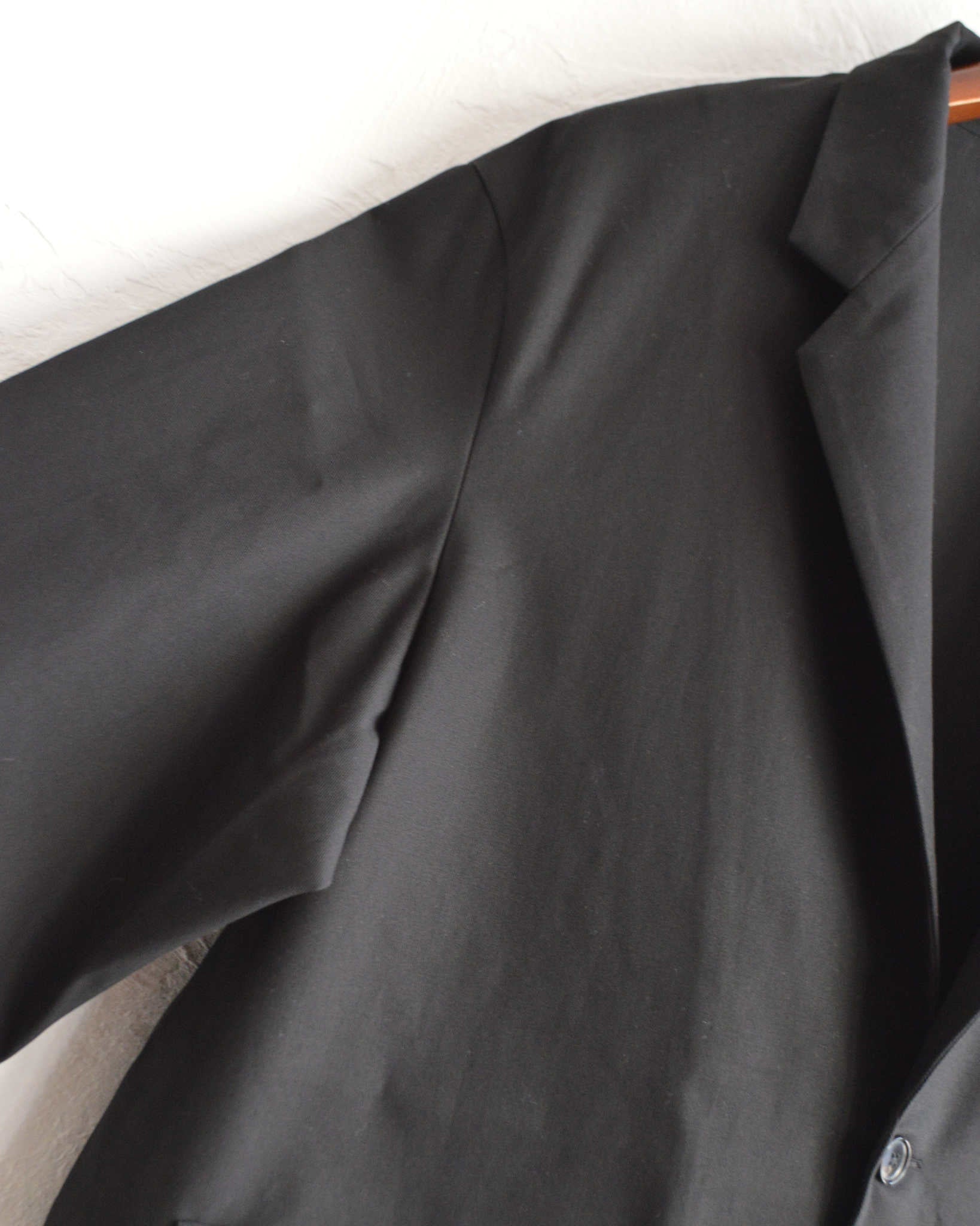 LAMOND ラモンド / ORGANIC COTTON HIGH TWIST JACKET オーガニックコットンハイツイストジャケット (BLACK ブラック)