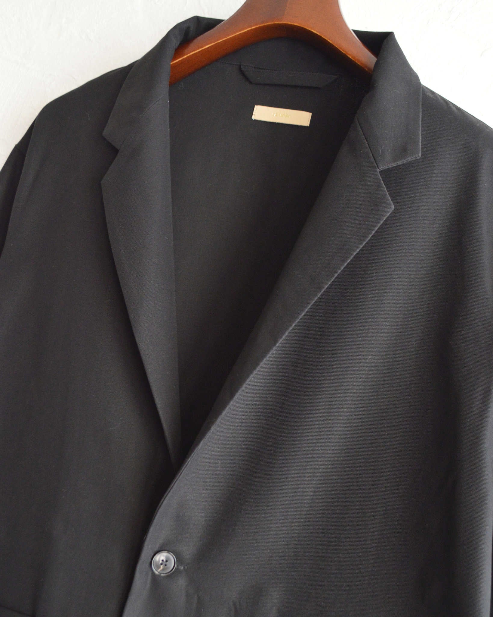 LAMOND ラモンド / ORGANIC COTTON HIGH TWIST JACKET オーガニックコットンハイツイストジャケット (BLACK ブラック)