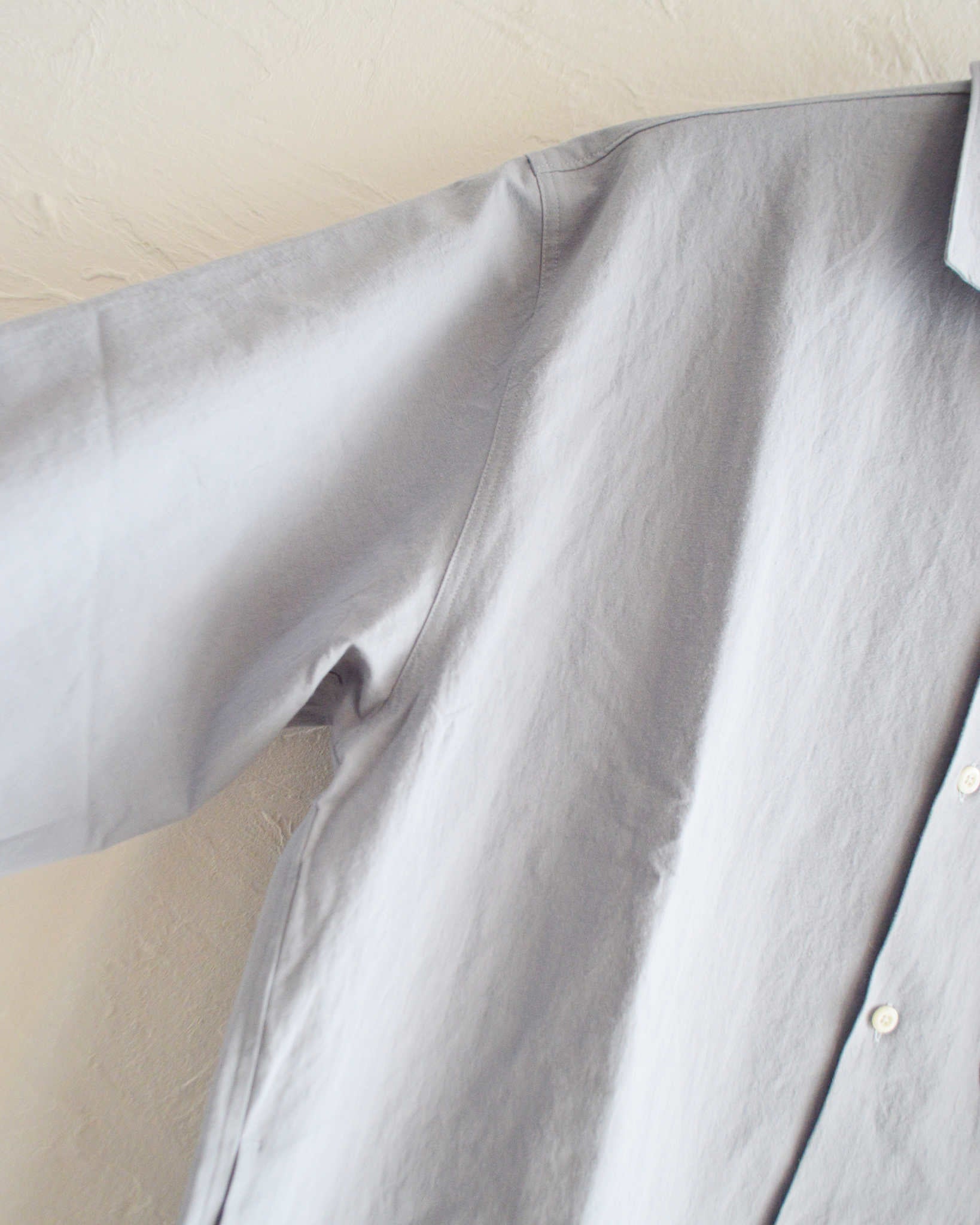 LAMOND ラモンド / COTTON LINEN WASHER JACKET コットンリネンワッシャージャケット (SAX GRAY サックスグレー)