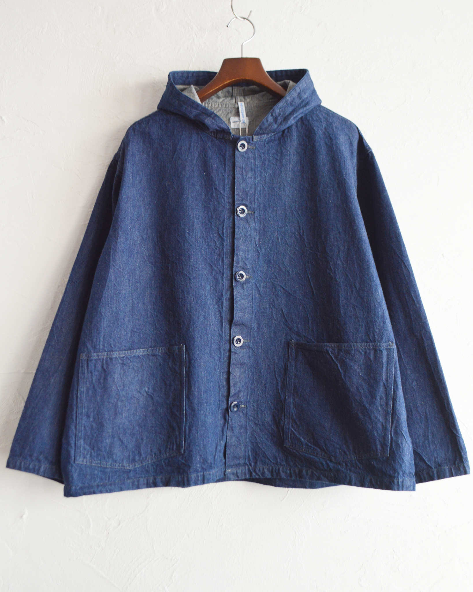 NECESSARY or UNNECESSARY ネセサリーオアアンネセサリー N.O.UNナウン / DENIM HOOD デニムフード (INDIGO インディゴ)