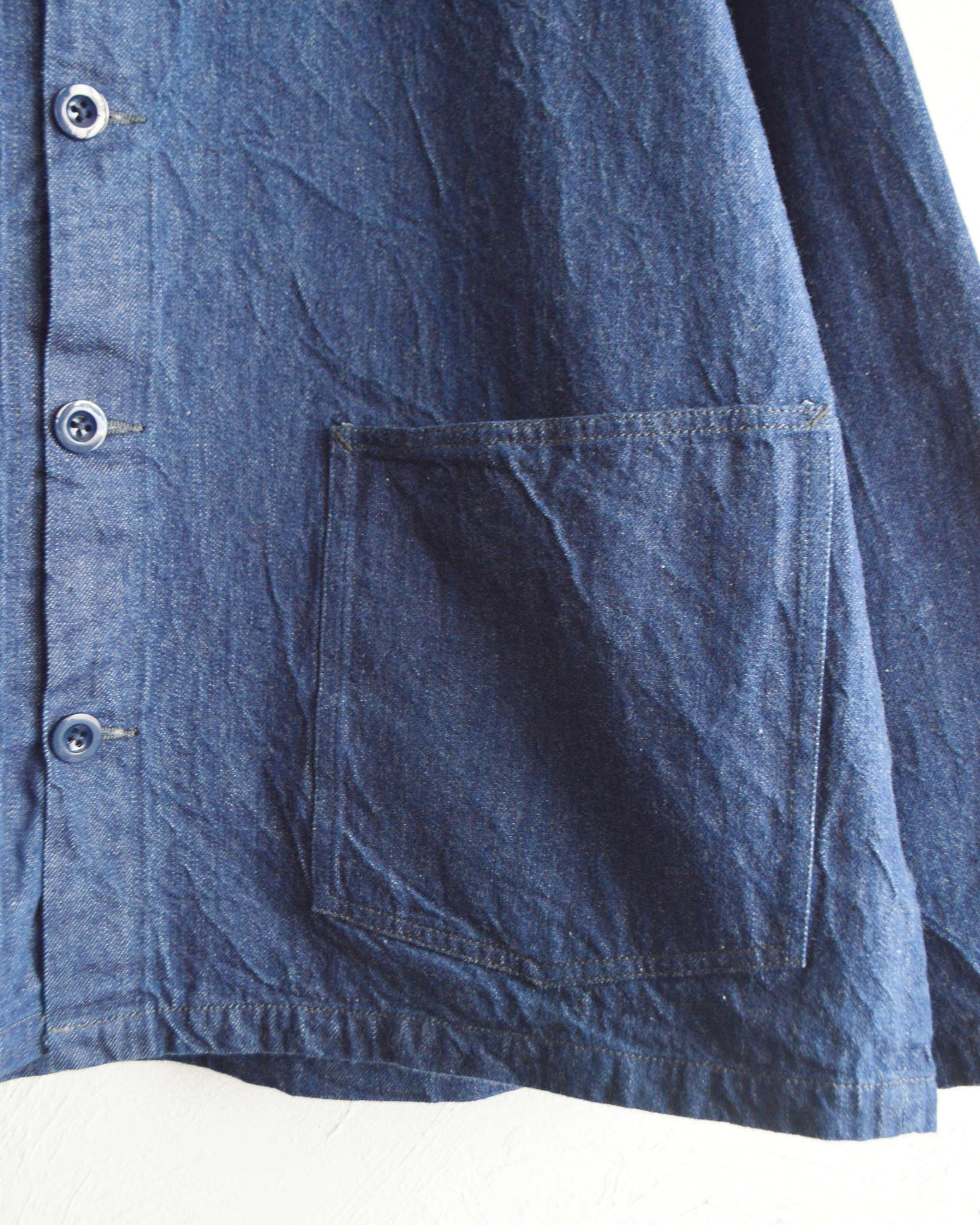 NECESSARY or UNNECESSARY ネセサリーオアアンネセサリー N.O.UNナウン / DENIM HOOD デニムフード (INDIGO インディゴ)