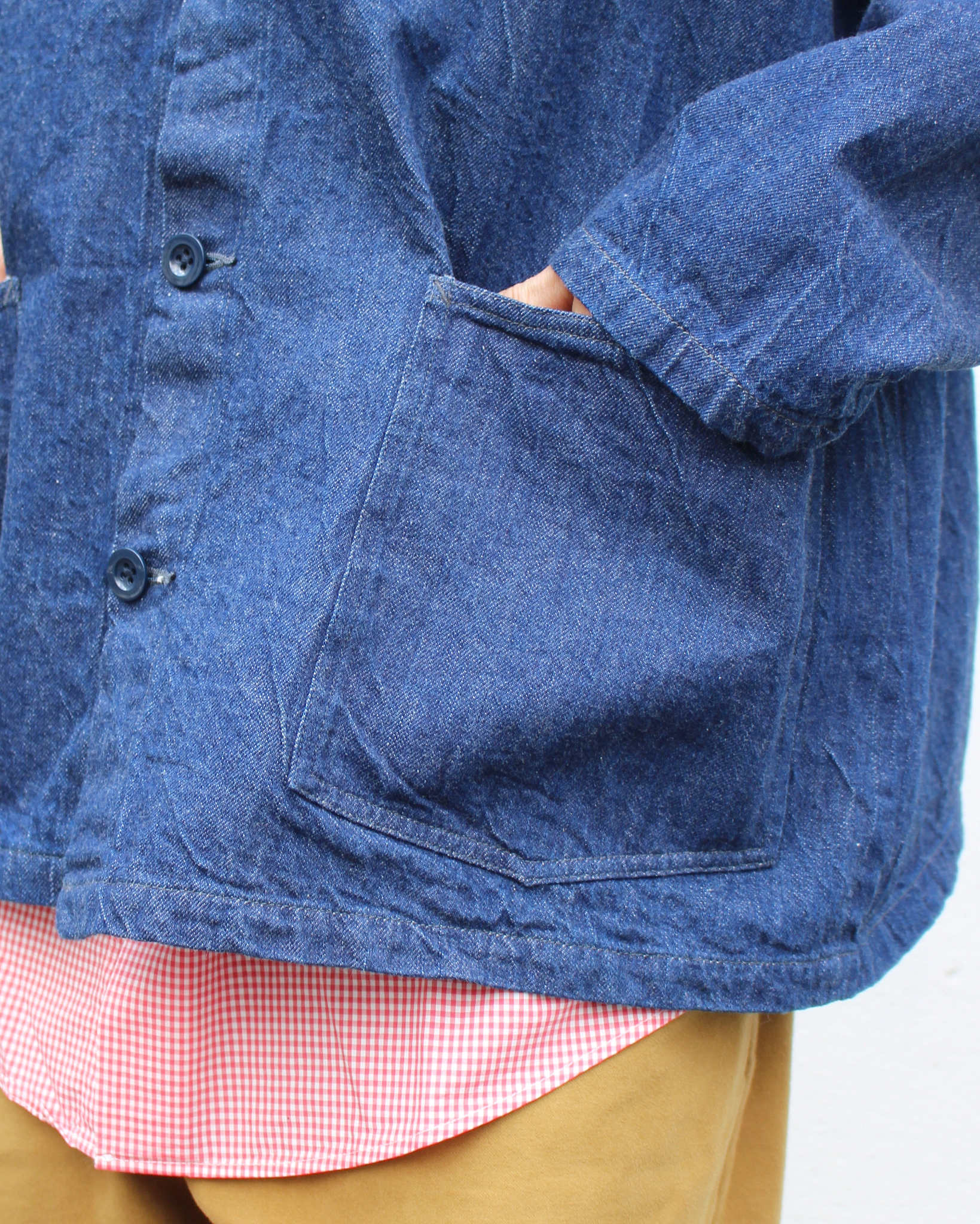 NECESSARY or UNNECESSARY ネセサリーオアアンネセサリー N.O.UNナウン / DENIM HOOD デニムフード (INDIGO インディゴ)