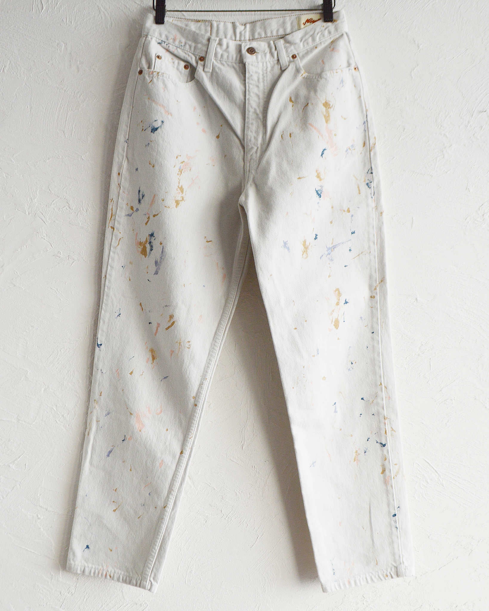 Nasngwam. ナスングワム / COLLISION DENIM PANTS コリジョンデニムパンツ (WHITE ホワイト)