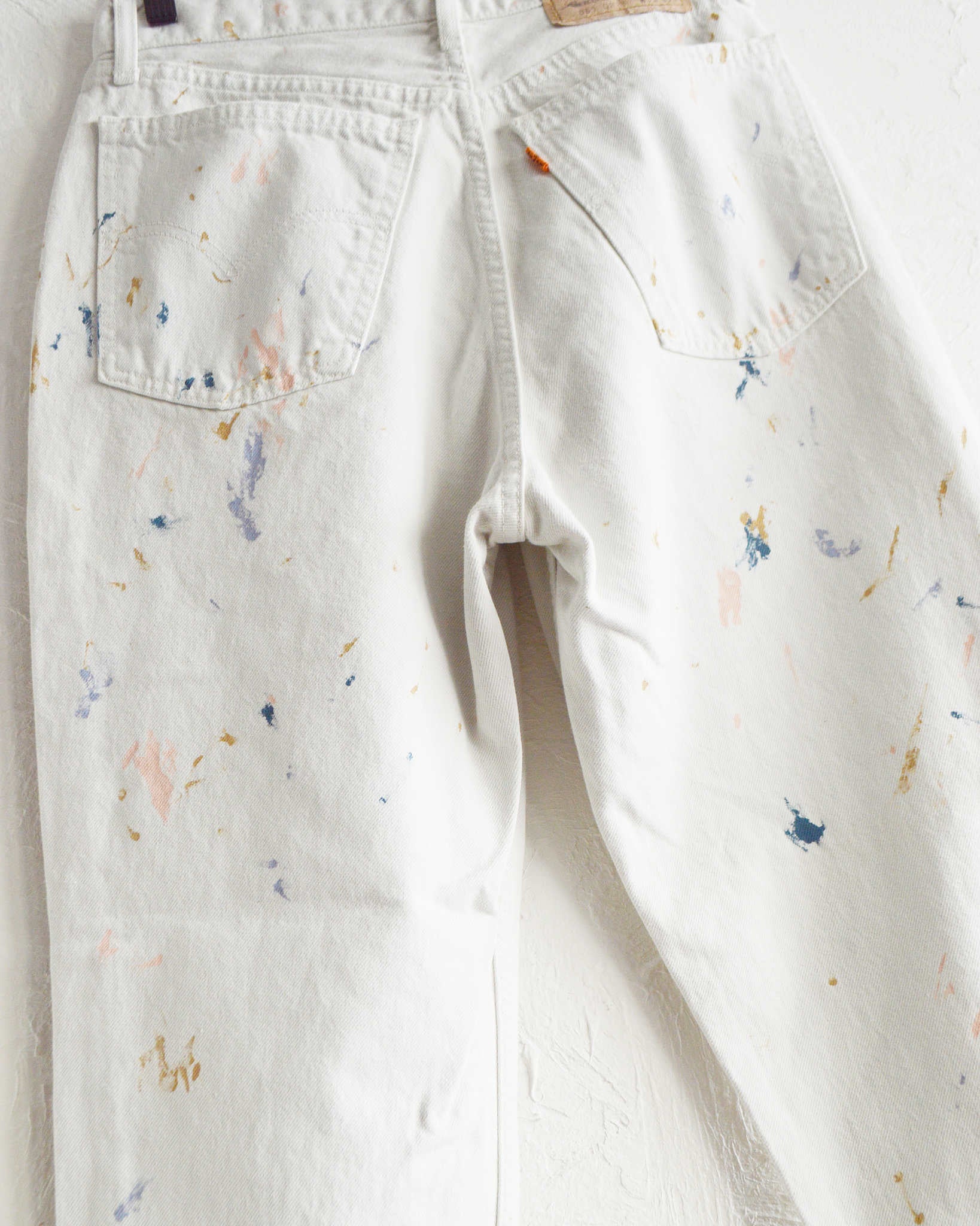 Nasngwam. ナスングワム / COLLISION DENIM PANTS コリジョンデニムパンツ (WHITE ホワイト)