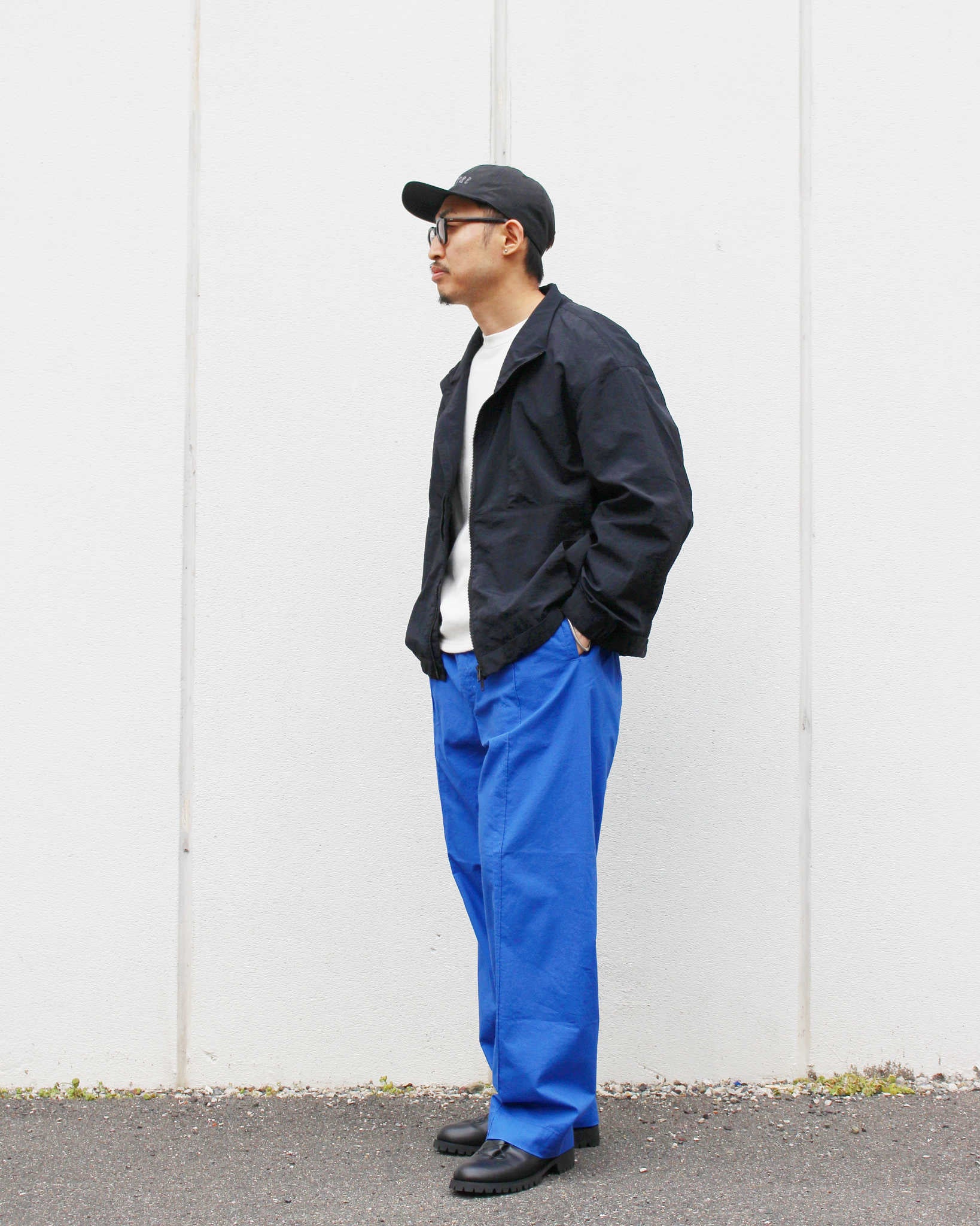 NECESSARY or UNNECESSARY ネセサリーオアアンネセサリー N.O.UN ナウン  / PIN TUCK PANTS ピンタックパンツ (BLUE ブルー)