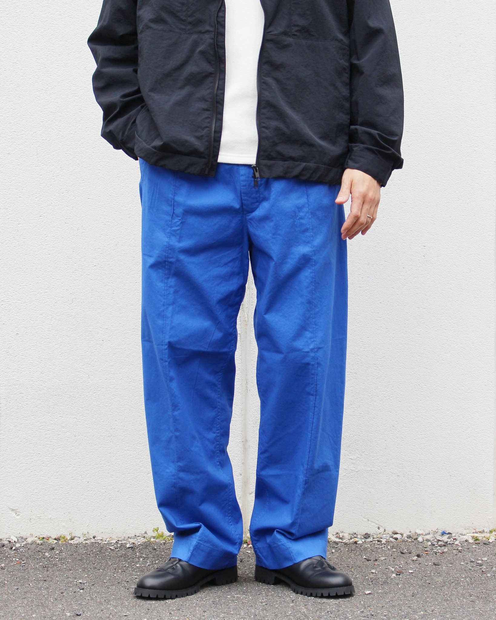 NECESSARY or UNNECESSARY ネセサリーオアアンネセサリー N.O.UN ナウン  / PIN TUCK PANTS ピンタックパンツ (BLUE ブルー)