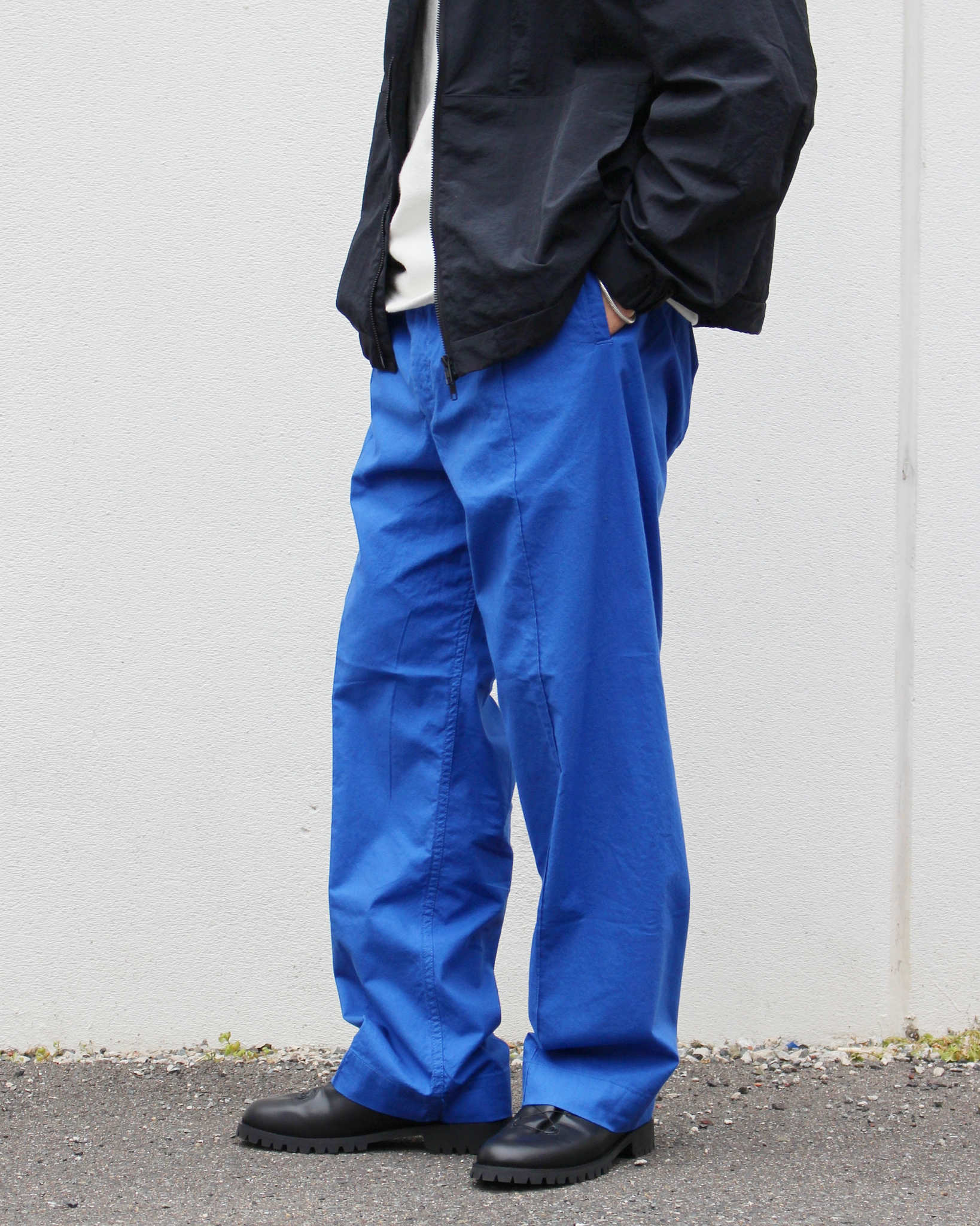 NECESSARY or UNNECESSARY ネセサリーオアアンネセサリー N.O.UN ナウン  / PIN TUCK PANTS ピンタックパンツ (BLUE ブルー)