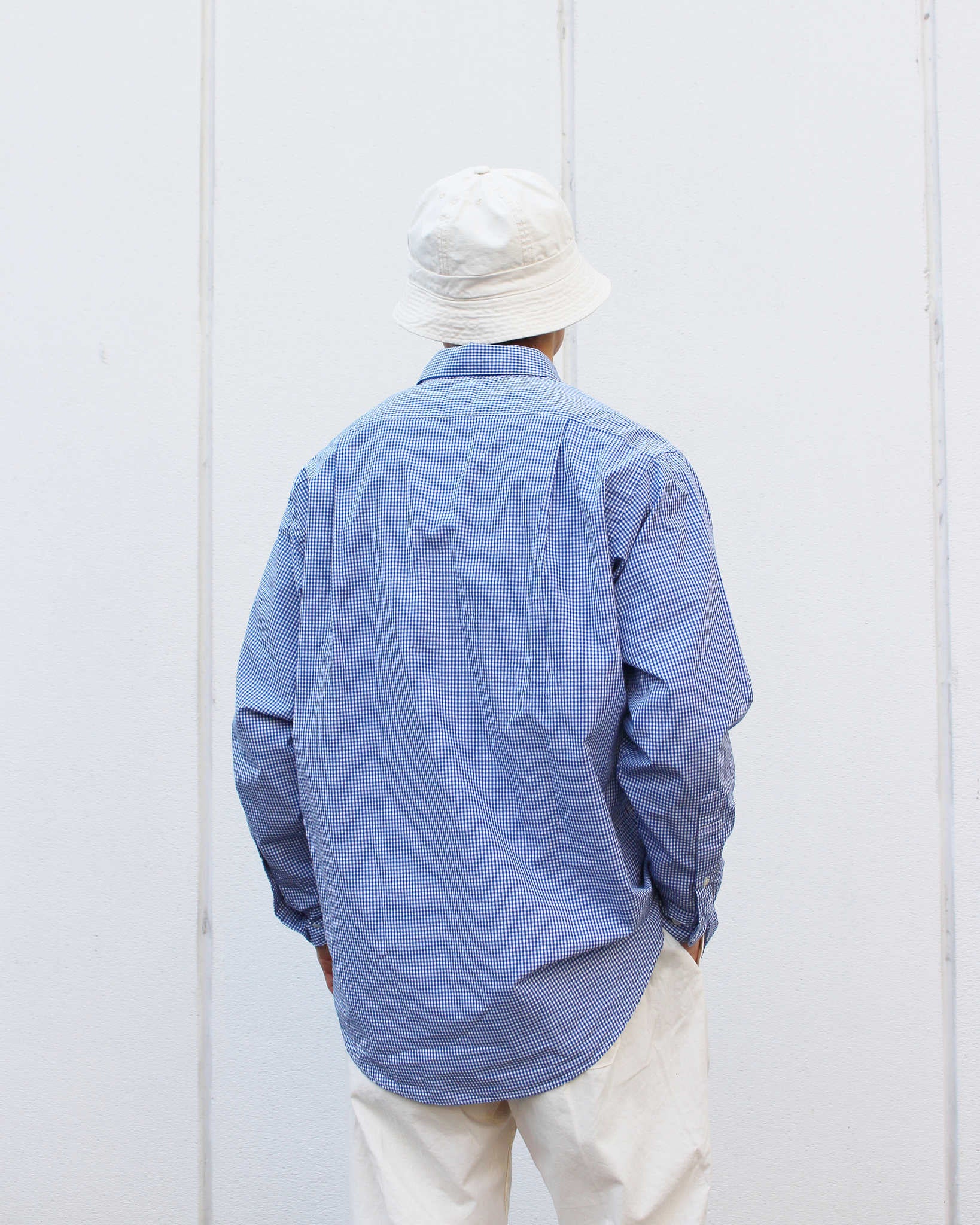 NECESSARY or UNNECESSARY ネセサリーオアアンネセサリー N.O.UN ナウン / DRESS ドレス (BLUE-CHECK ブルーチェック)