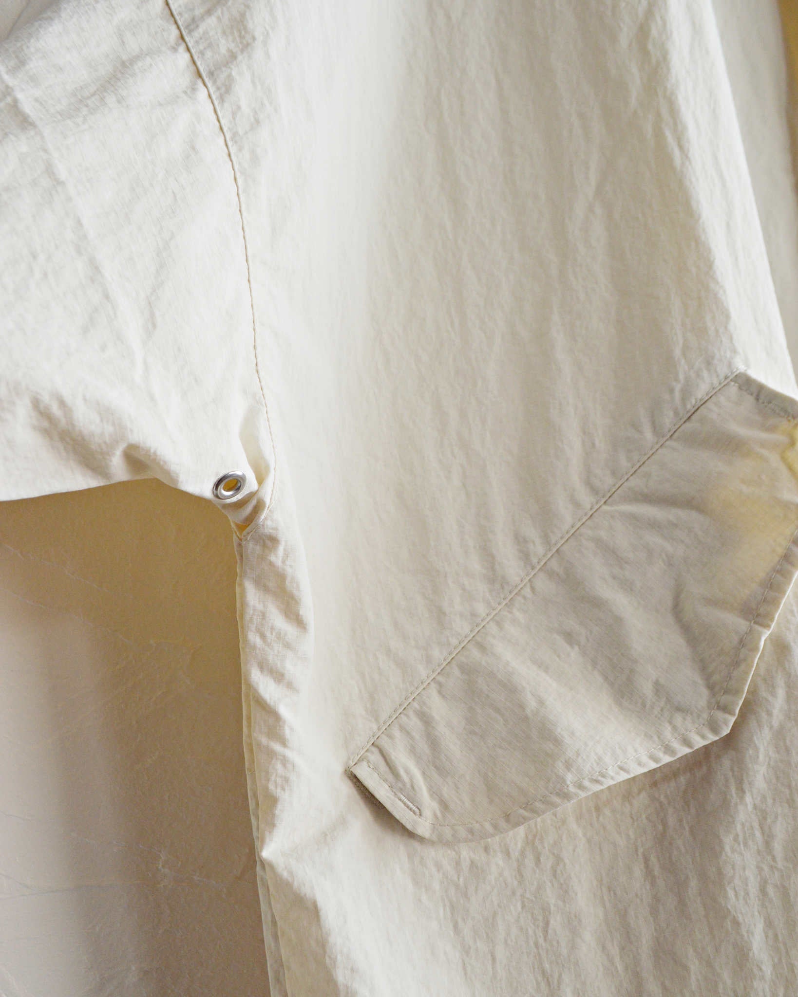 AXESQUIN アクシーズクイーン / ECO NYLON SHORT COAT エコナイロンショートコート (OFF WHITE オフホワイト)