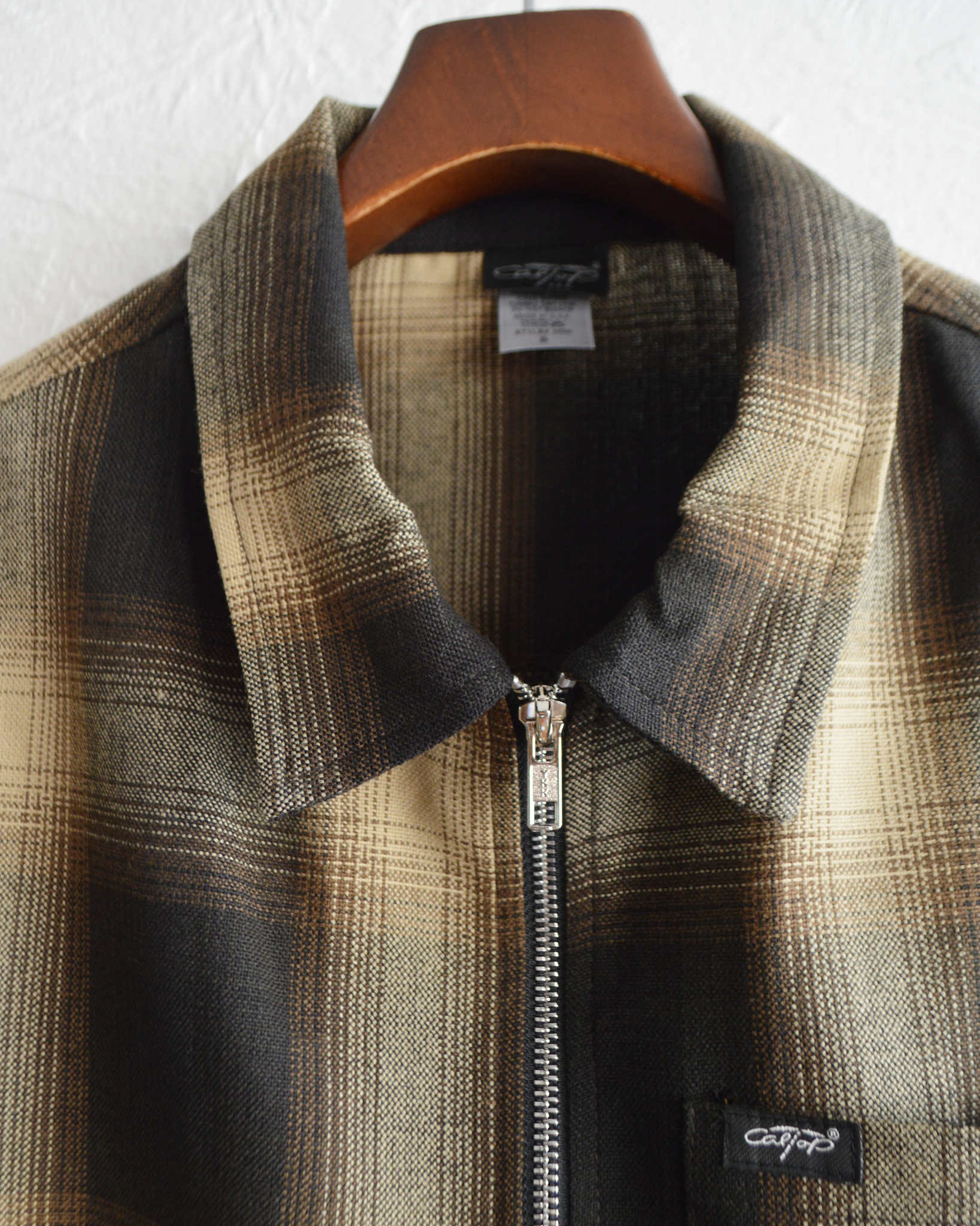 Cal Top キャルトップ / ZIP JACKET ジップジャケット (BROWN/KHAKI ブラウンカーキ)