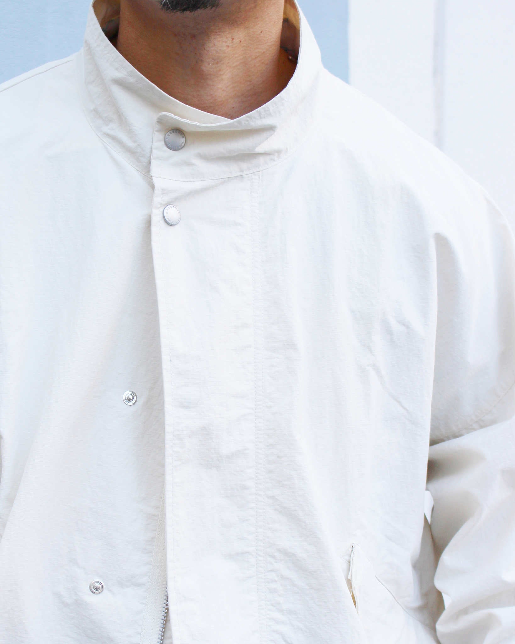 AXESQUIN アクシーズクイーン / ECO NYLON SHORT COAT エコナイロンショートコート (OFF WHITE オフホワイト)