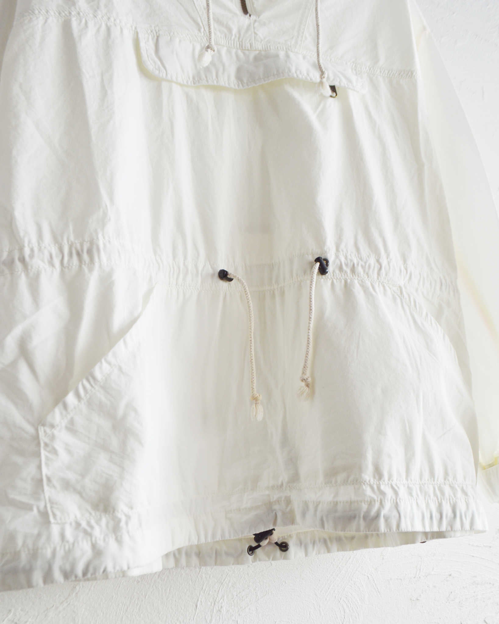 IMPRESTORE インプレストア / Richie リッチー | anorak hoodie アノラックフーディー (White poplin ホワイトポプリン)