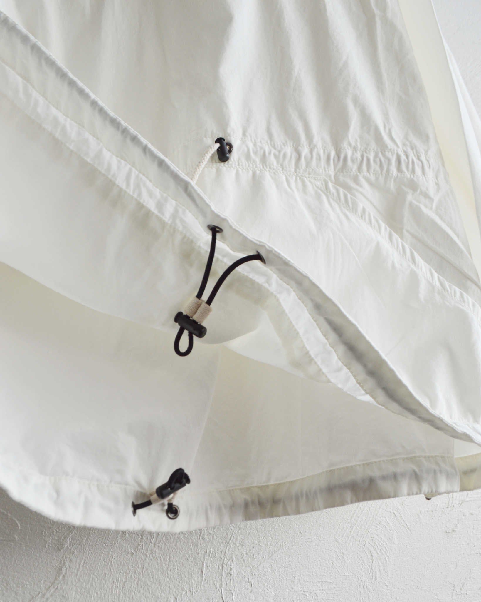 IMPRESTORE インプレストア / Richie リッチー | anorak hoodie アノラックフーディー (White poplin ホワイトポプリン)