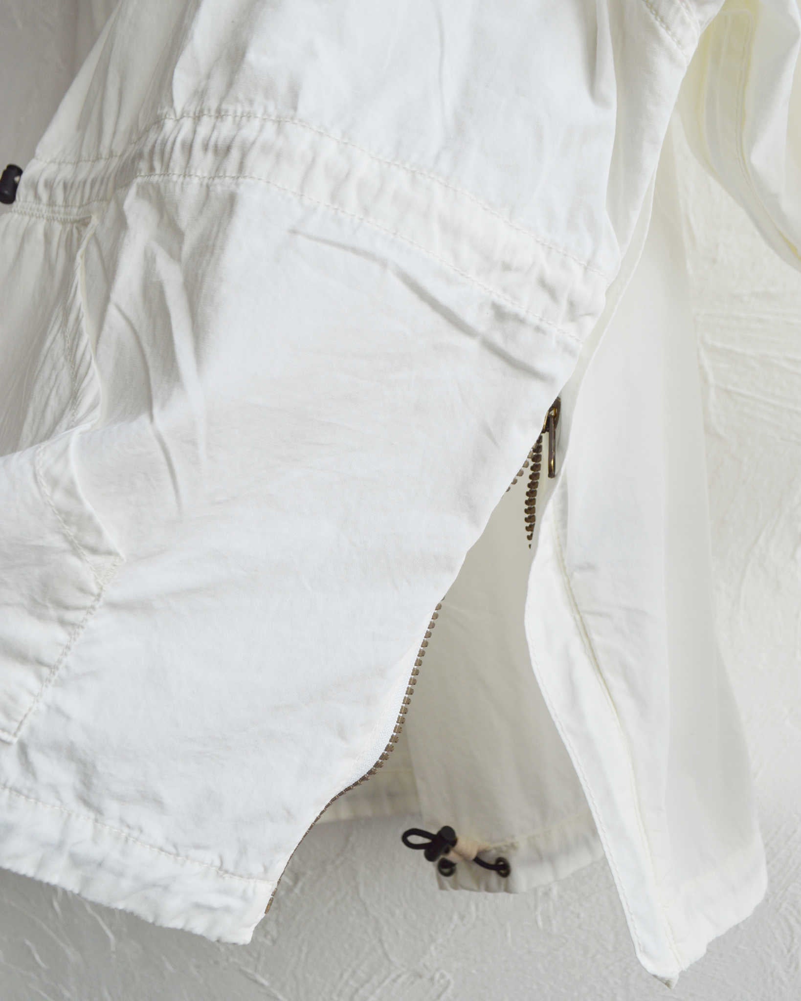 IMPRESTORE インプレストア / Richie リッチー | anorak hoodie アノラックフーディー (White poplin ホワイトポプリン)