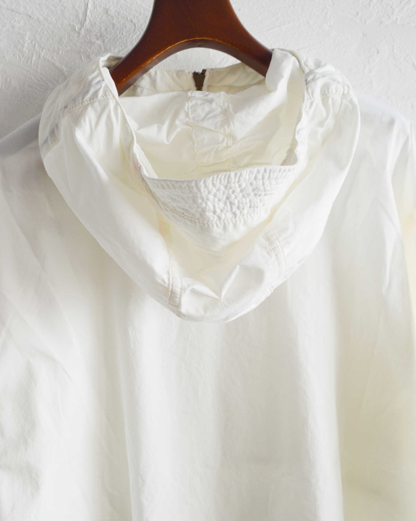 IMPRESTORE インプレストア / Richie リッチー | anorak hoodie アノラックフーディー (White poplin ホワイトポプリン)