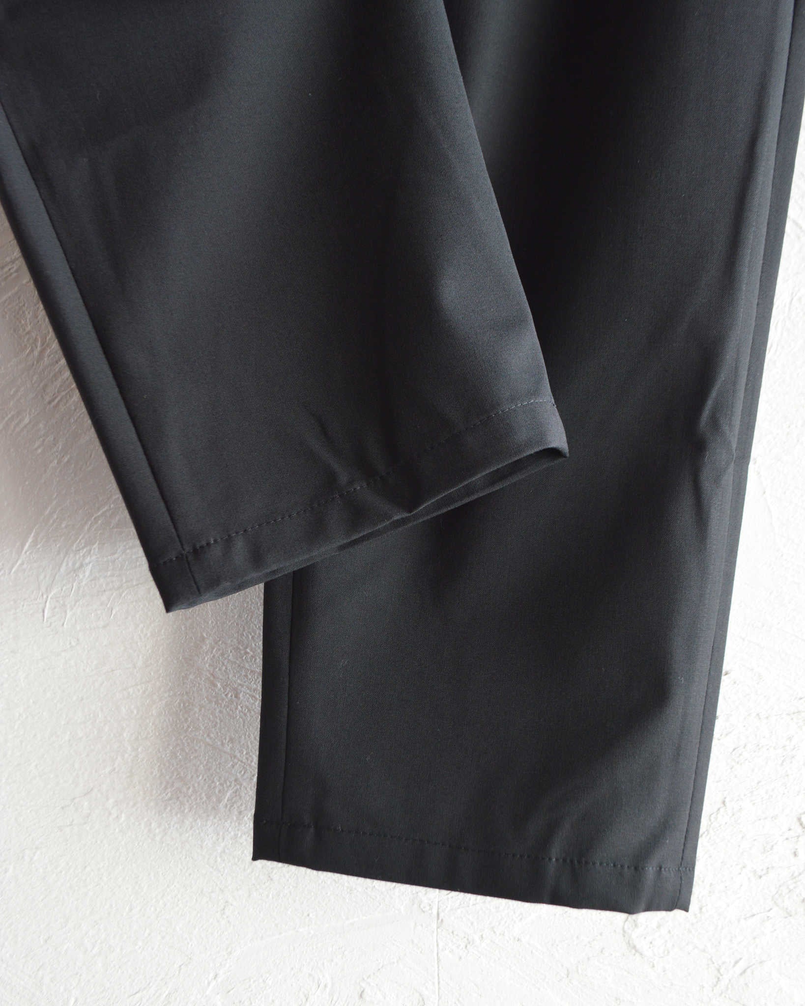 LAMOND ラモンド / 2WAY STRETCH EASY TROUSERS 2ウェイストレッチイージートラウザーズ (BLACK ブラック)