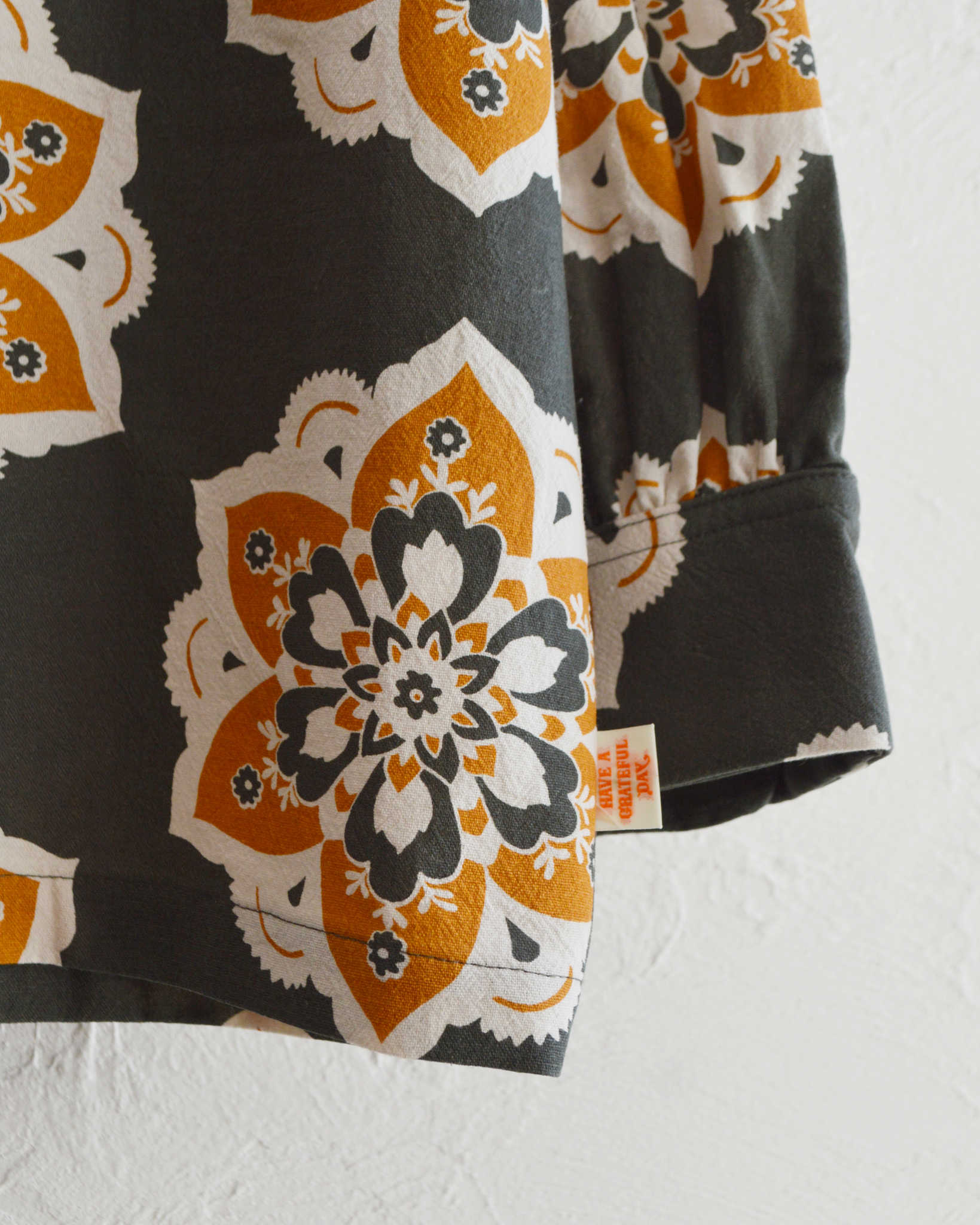 HAVE A GRATEFUL DAY ハブアグレイトフルデイ / L/S SHIRT ロングスリーブシャツ (BLACK ブラック)