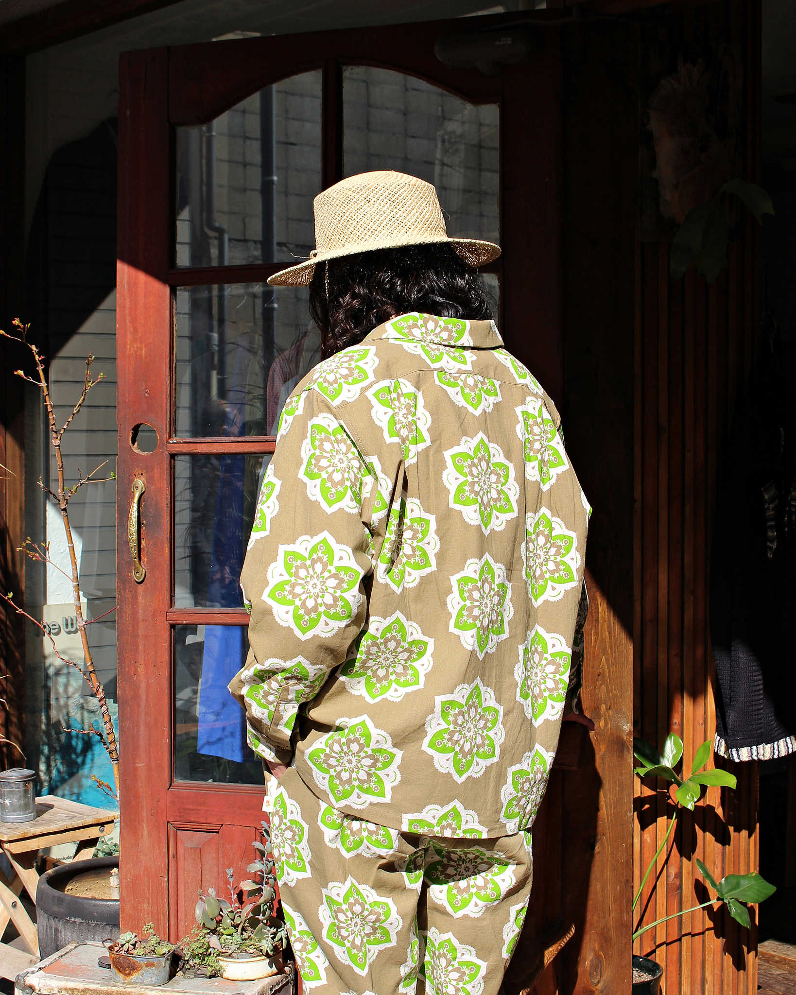 HAVE A GRATEFUL DAY ハブアグレイトフルデイ / L/S SHIRT ロングスリーブシャツ (CHOCOLATE チョコレート)