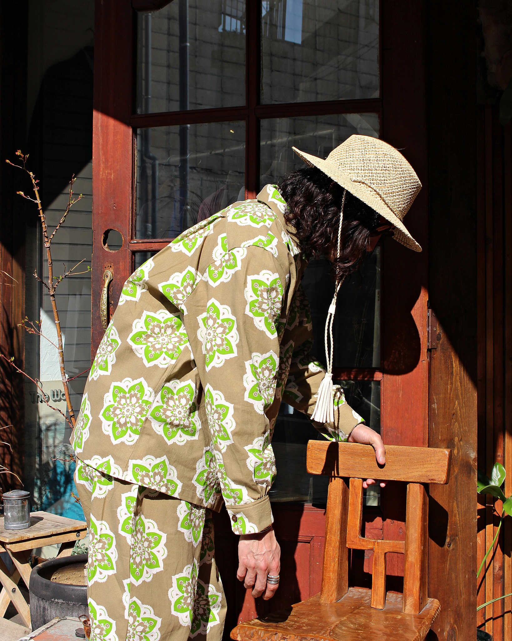 HAVE A GRATEFUL DAY ハブアグレイトフルデイ / L/S SHIRT ロングスリーブシャツ (CHOCOLATE チョコレート)