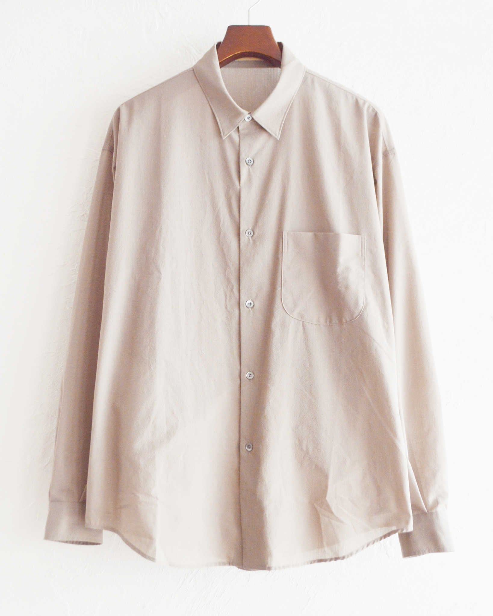 LAMOND ラモンド / VOILE LAWN SHIRTS JACKET ボイルローンシャツジャケト (GREIGE グレージュ)