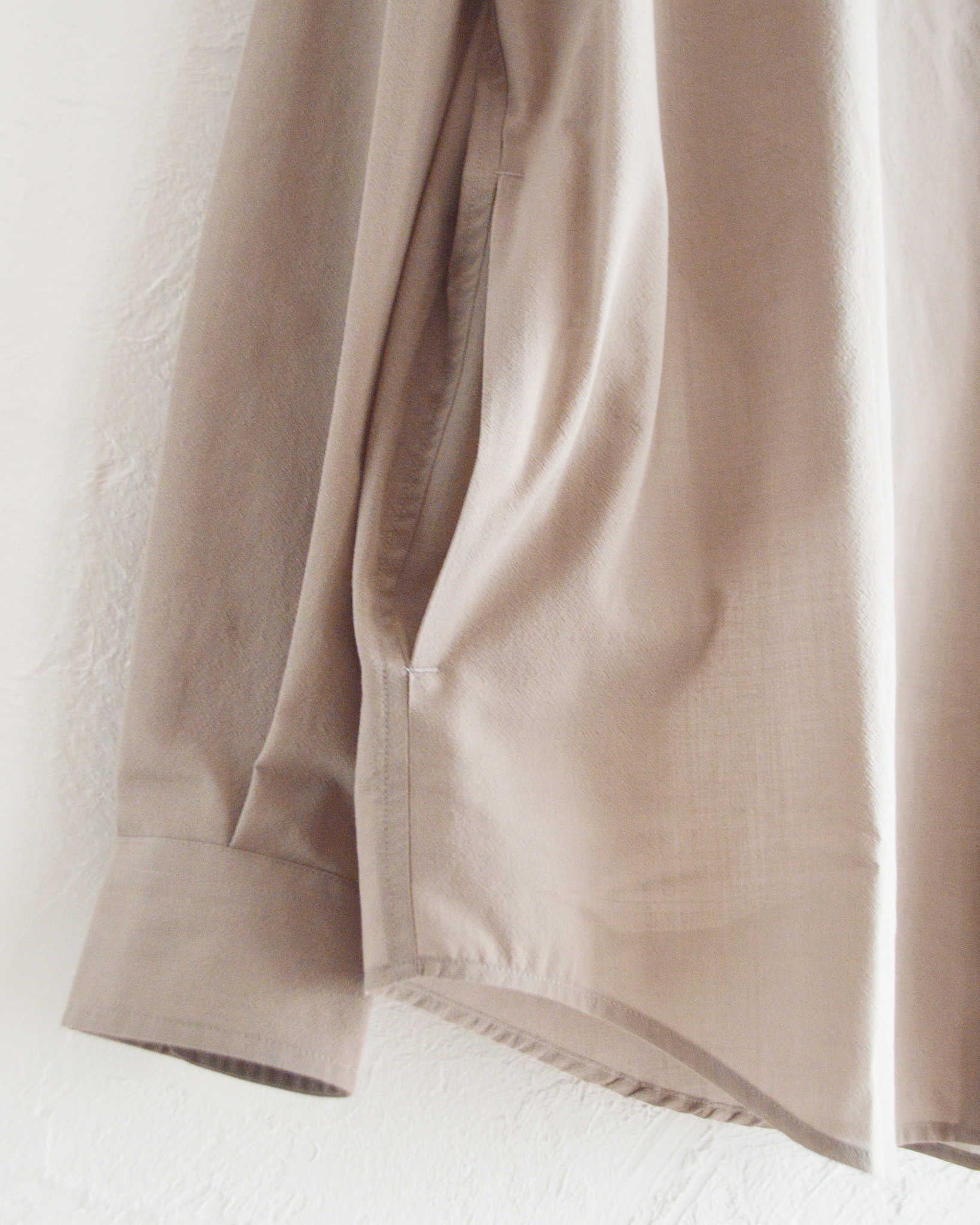 LAMOND ラモンド / VOILE LAWN SHIRTS JACKET ボイルローンシャツジャケト (GREIGE グレージュ)