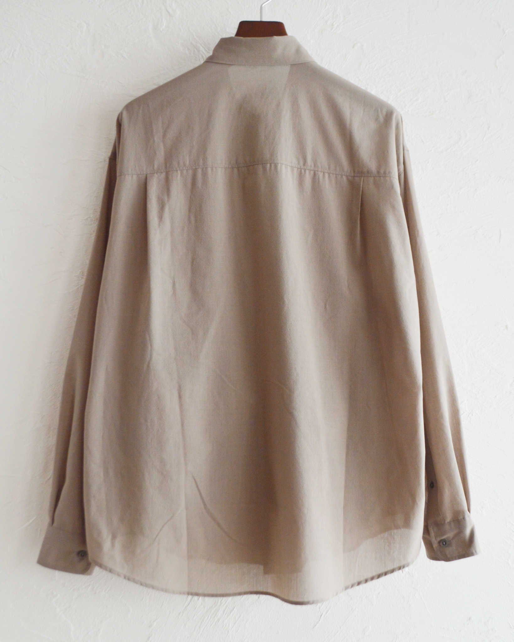 LAMOND ラモンド / VOILE LAWN SHIRTS JACKET ボイルローンシャツジャケト (GREIGE グレージュ)