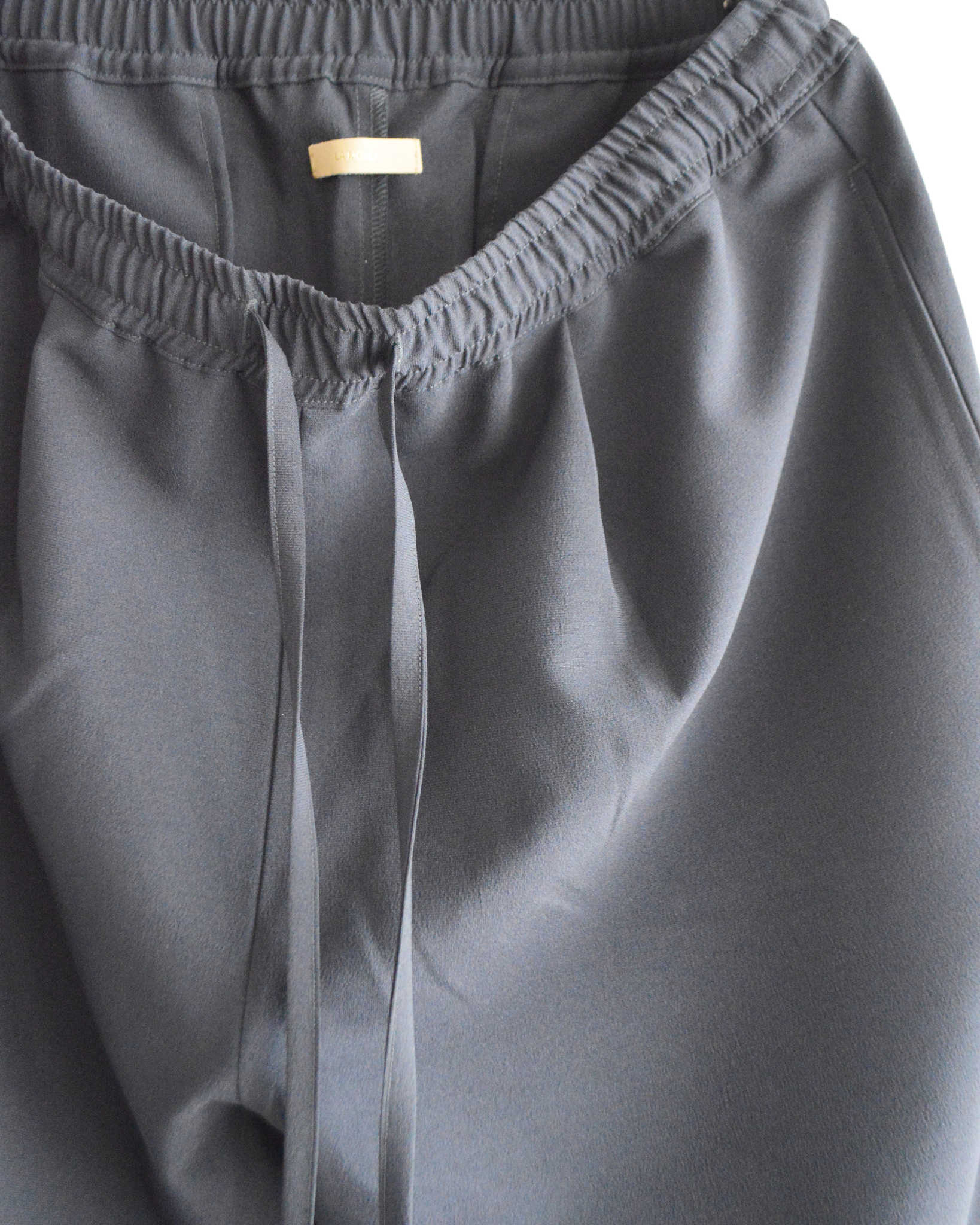 LAMOND ラモンド / NEW SEMI WIDE SHARI PANTS ニューセミワイドシャリパンツ (NAVY BLACK ネイビーブラック)