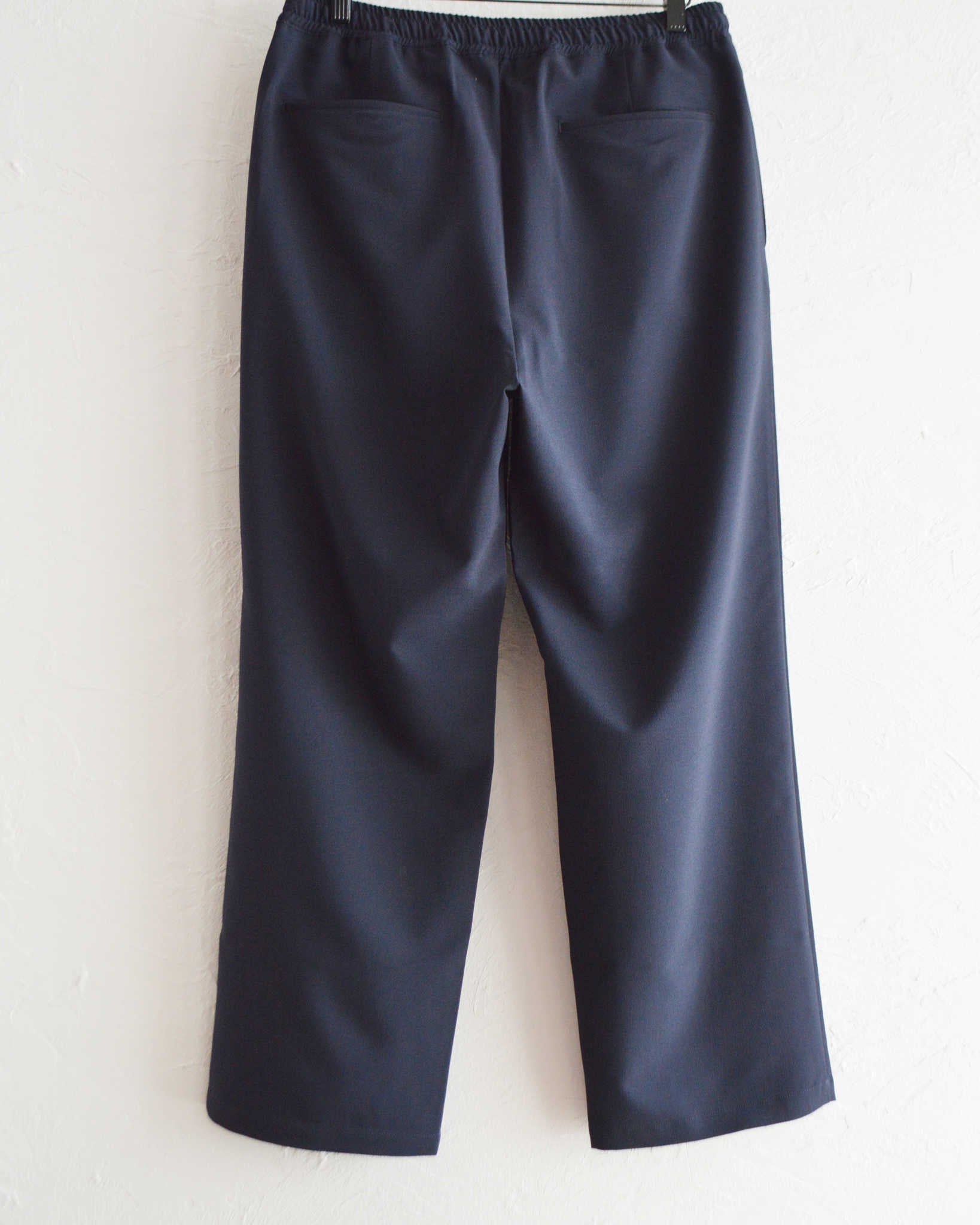 LAMOND ラモンド / NEW SEMI WIDE SHARI PANTS ニューセミワイドシャリパンツ (NAVY BLACK ネイビーブラック)