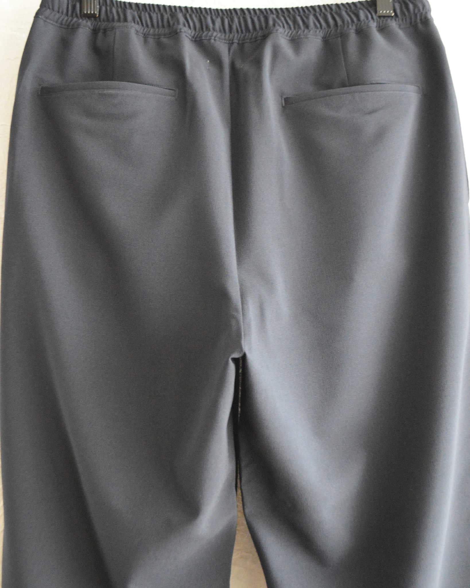 LAMOND ラモンド / NEW SEMI WIDE SHARI PANTS ニューセミワイドシャリパンツ (NAVY BLACK ネイビーブラック)