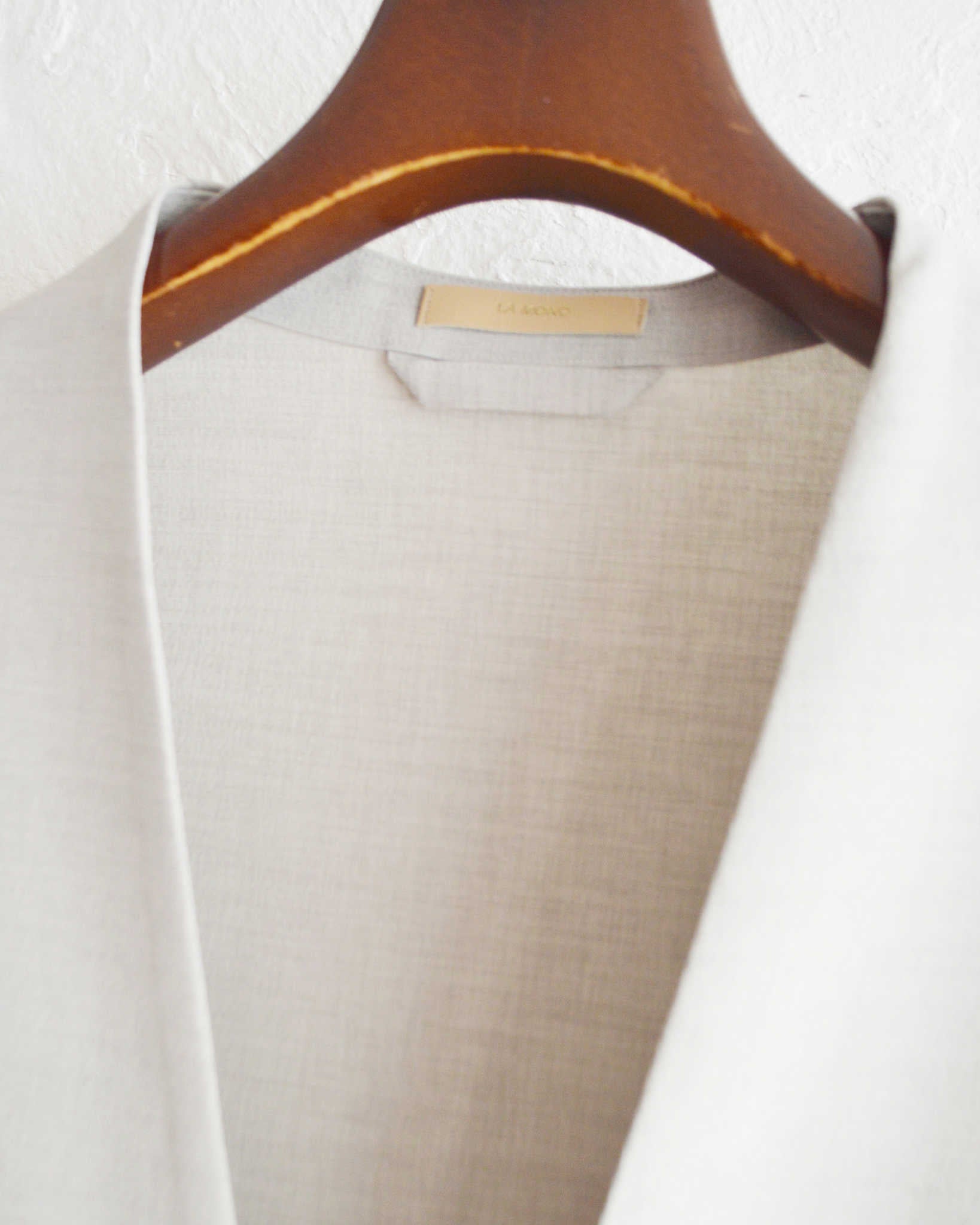 LAMOND ラモンド / NO-COLLAR SHARI JACKET ノーカラーシャリジャケット (ASH GRAY アッシュグレー)