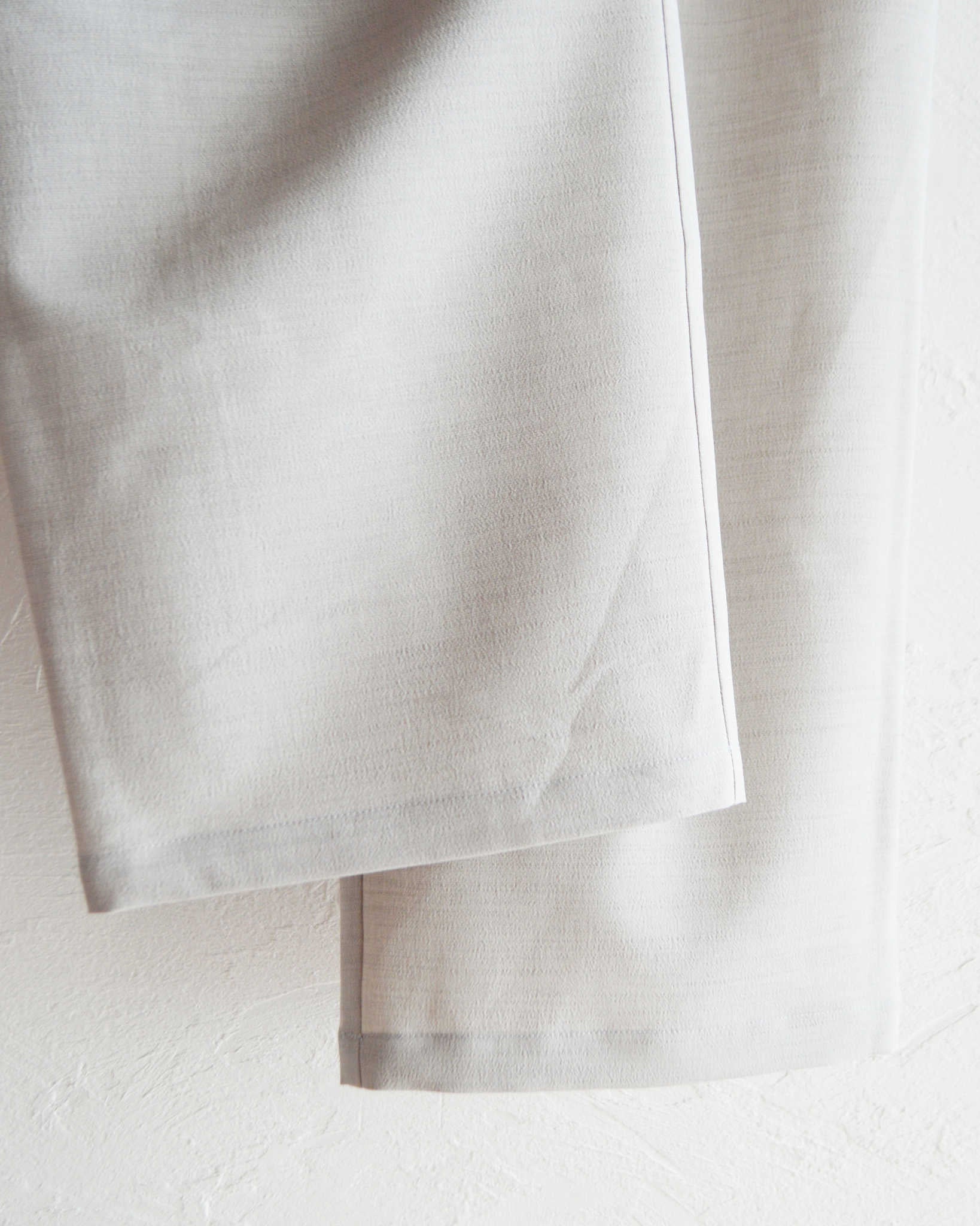 LAMOND ラモンド / NEW SEMI WIDE SHARI PANTS ニューセミワイドシャリパンツ (ASH GRAY アッシュグレー)