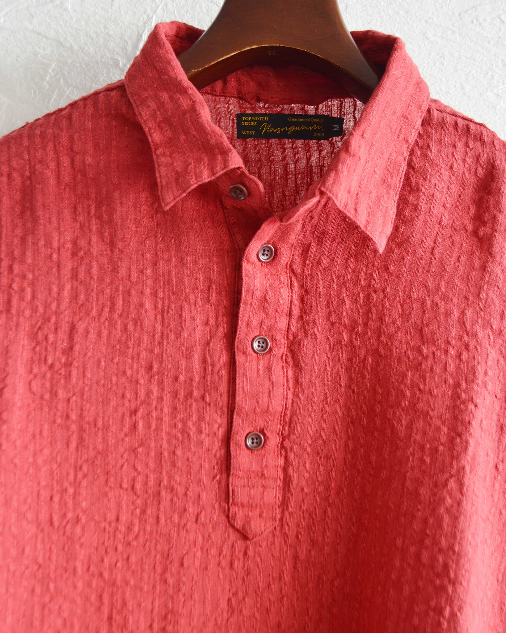 Nasngwam. ナスングワム / SUBTLE SHIRTS サトルシャツ (RED レッド)