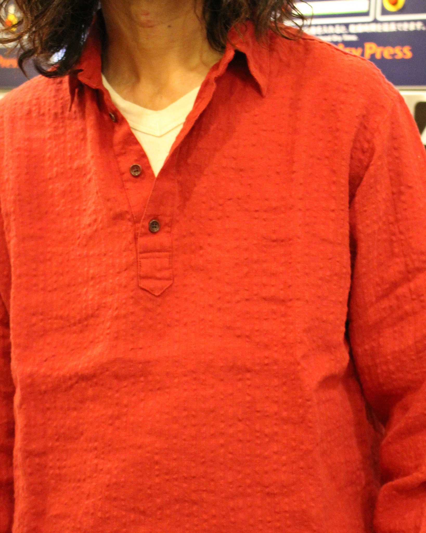 Nasngwam. ナスングワム / SUBTLE SHIRTS サトルシャツ (RED レッド)