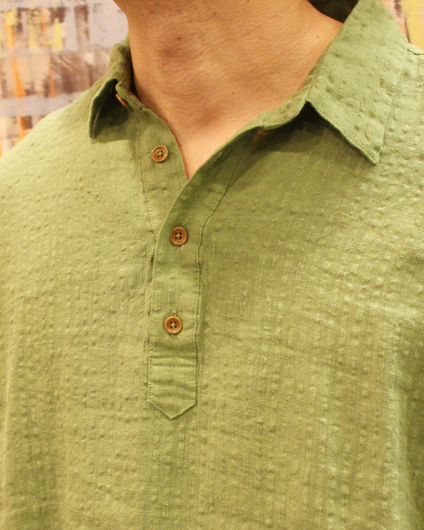 Nasngwam. ナスングワム / SUBTLE SHIRTS サトルシャツ (GREEN グリーン)