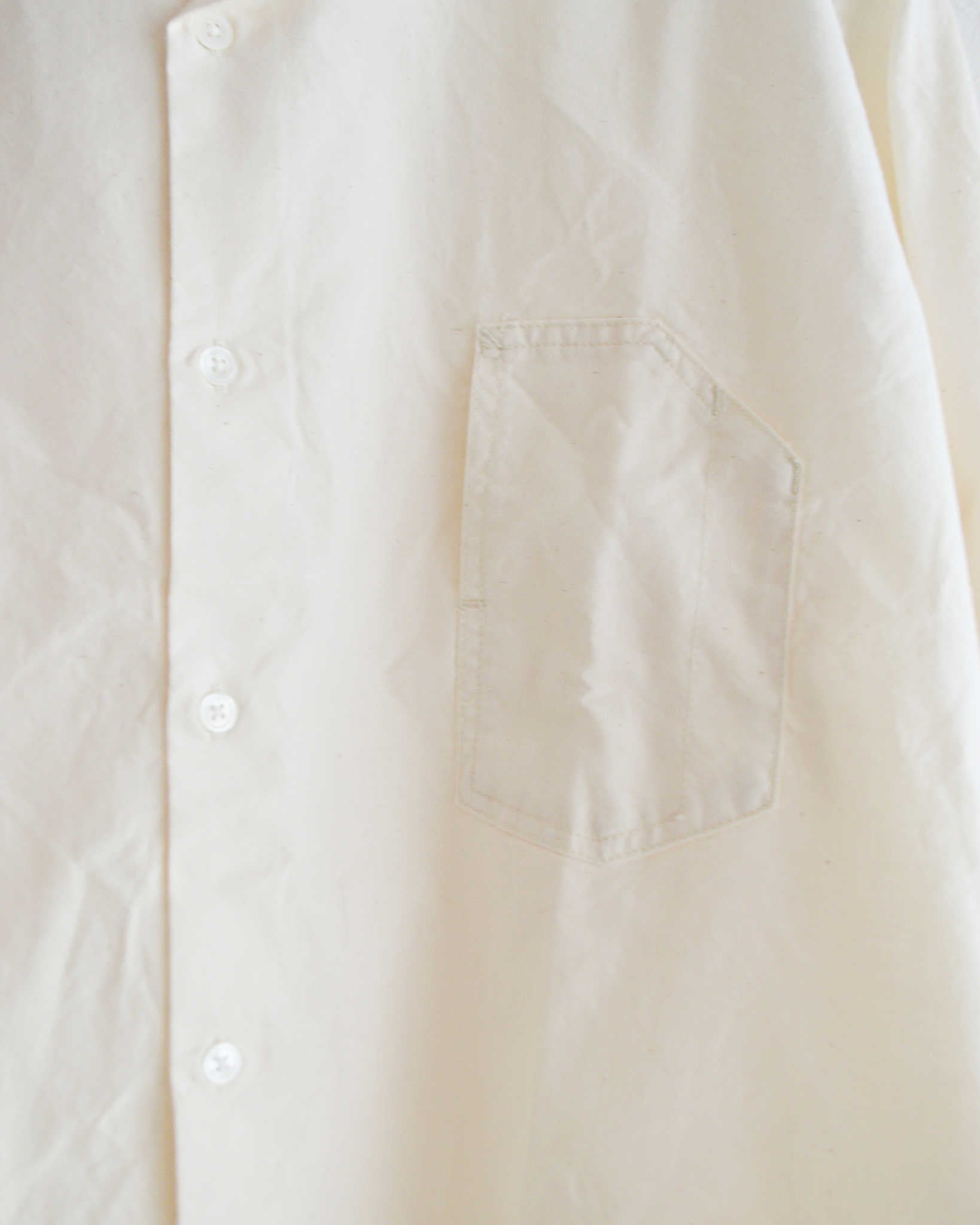 NECESSARY or UNNECESSARY ネセサリーオアアンネセサリー N.O.UN ナウン / WORK SHIRTS ワークシャツ (WHITE ホワイト)
