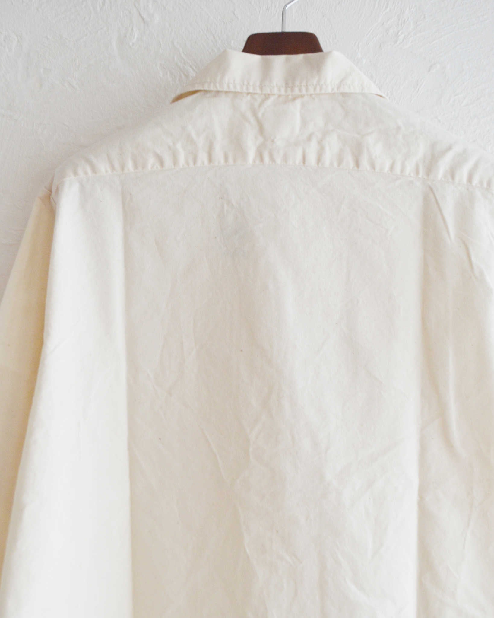 NECESSARY or UNNECESSARY ネセサリーオアアンネセサリー N.O.UN ナウン / WORK SHIRTS ワークシャツ (WHITE ホワイト)