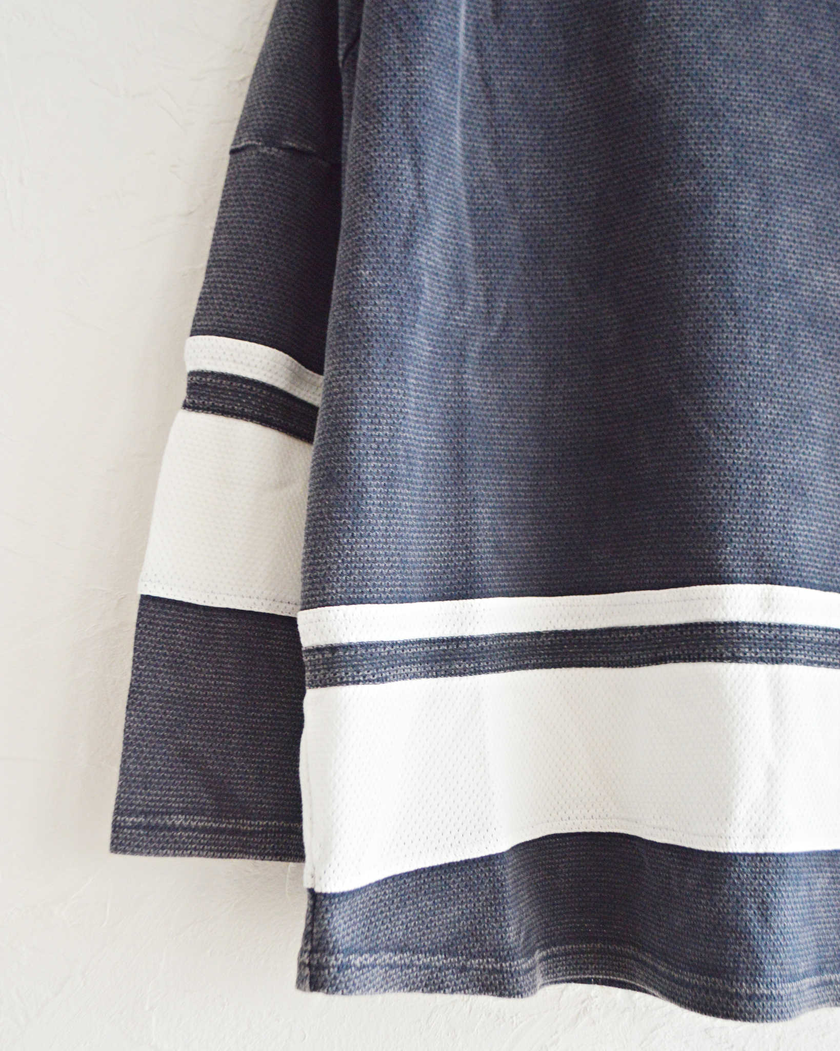 IMPRESTORE インプレストア / Duke-mesh t-cloth V.D デューク | Hokey V-neck ホッケーVネック (faded Navy フェイデットネイビー)