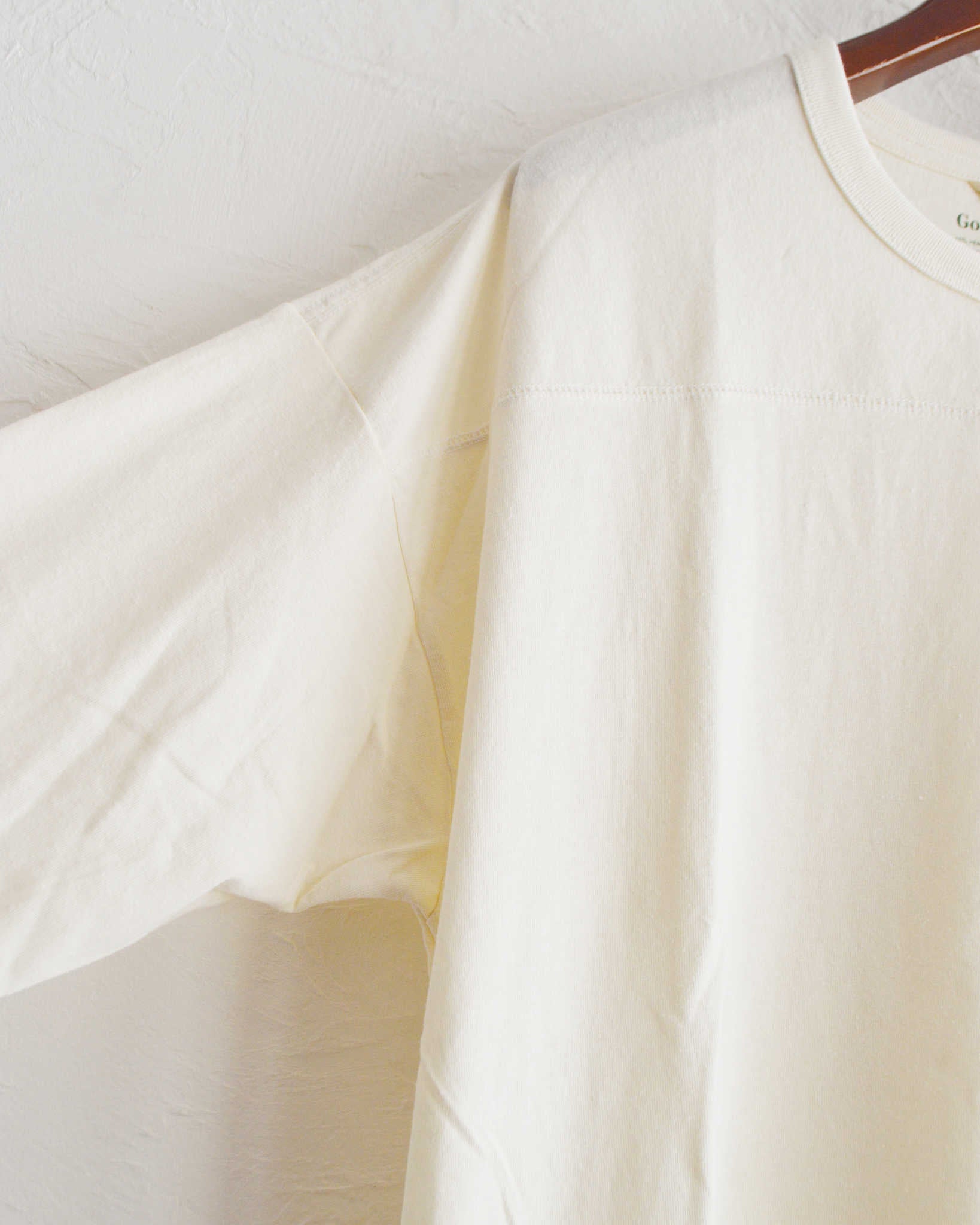 GOHEMP ゴーヘンプ / WIDE FOOTBALL TEE ワイドフットボールTEE (NATURAL ナチュラル)