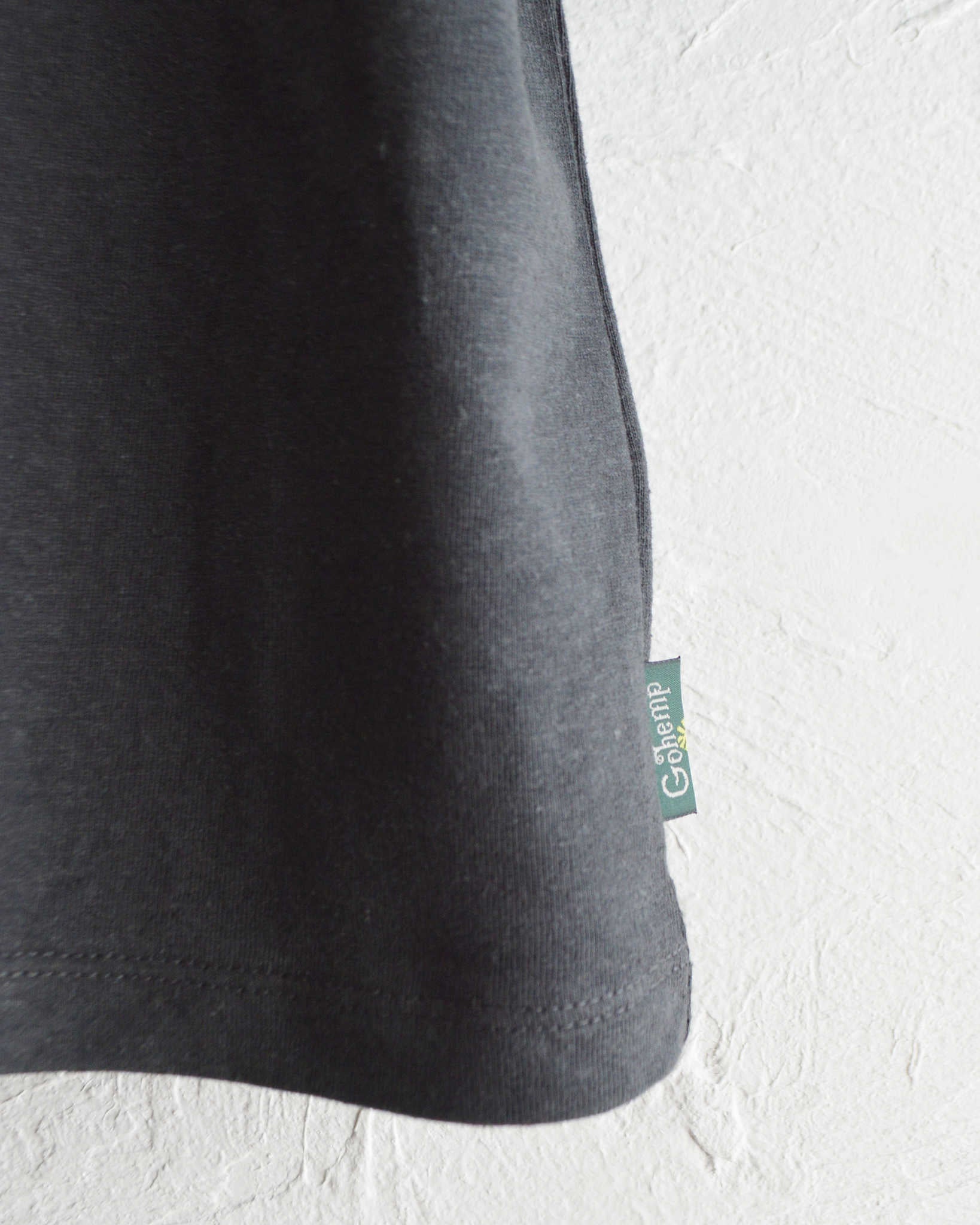 GOHEMP ゴーヘンプ / WIDE FOOTBALL TEE ワイドフットボールTEE (GUNMETAL GRAY ガンメタルグレー)