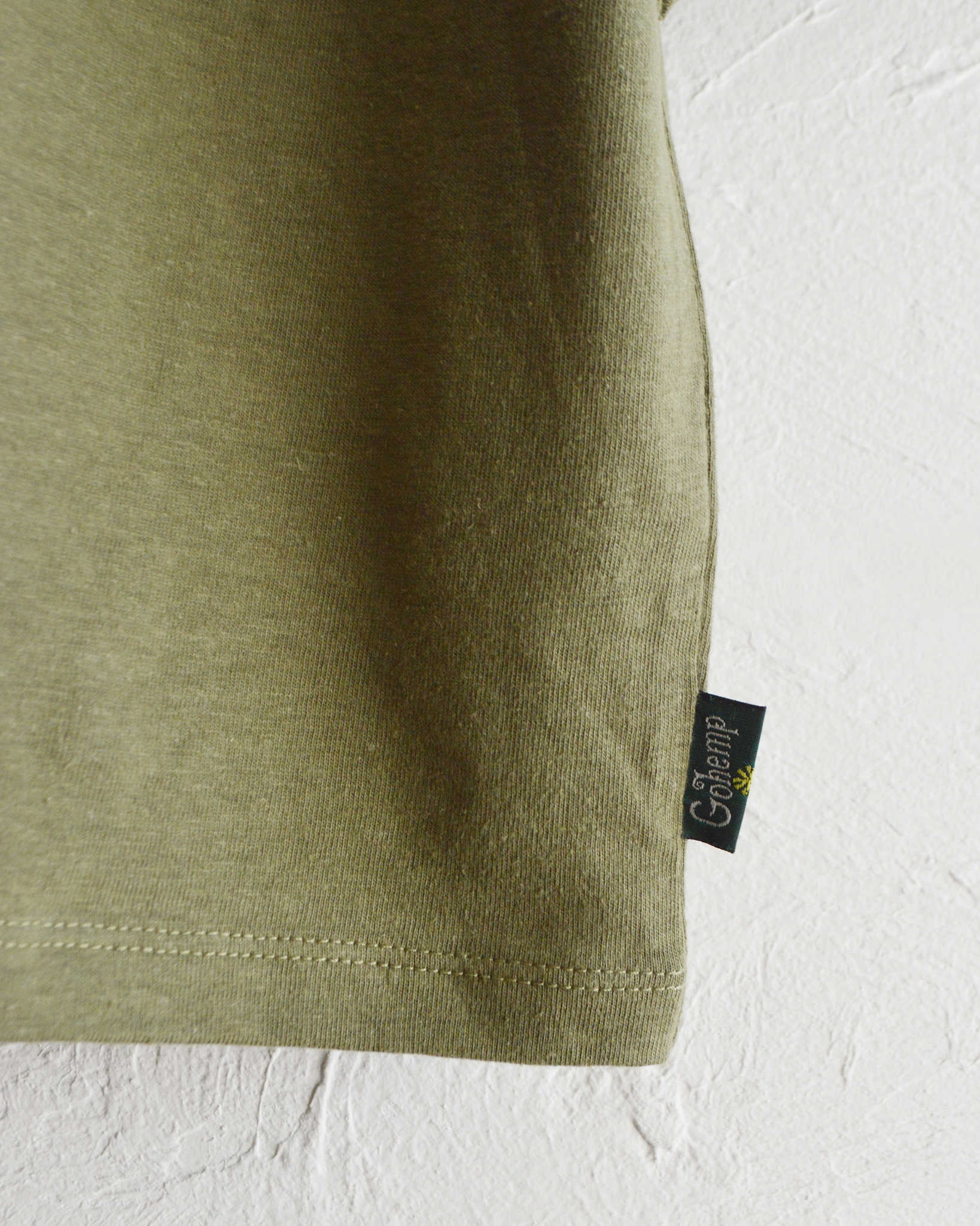 GOHEMP ゴーヘンプ / WIDE FOOTBALL TEE ワイドフットボールTEE (OLIVE DRAB オリーブドラブ)