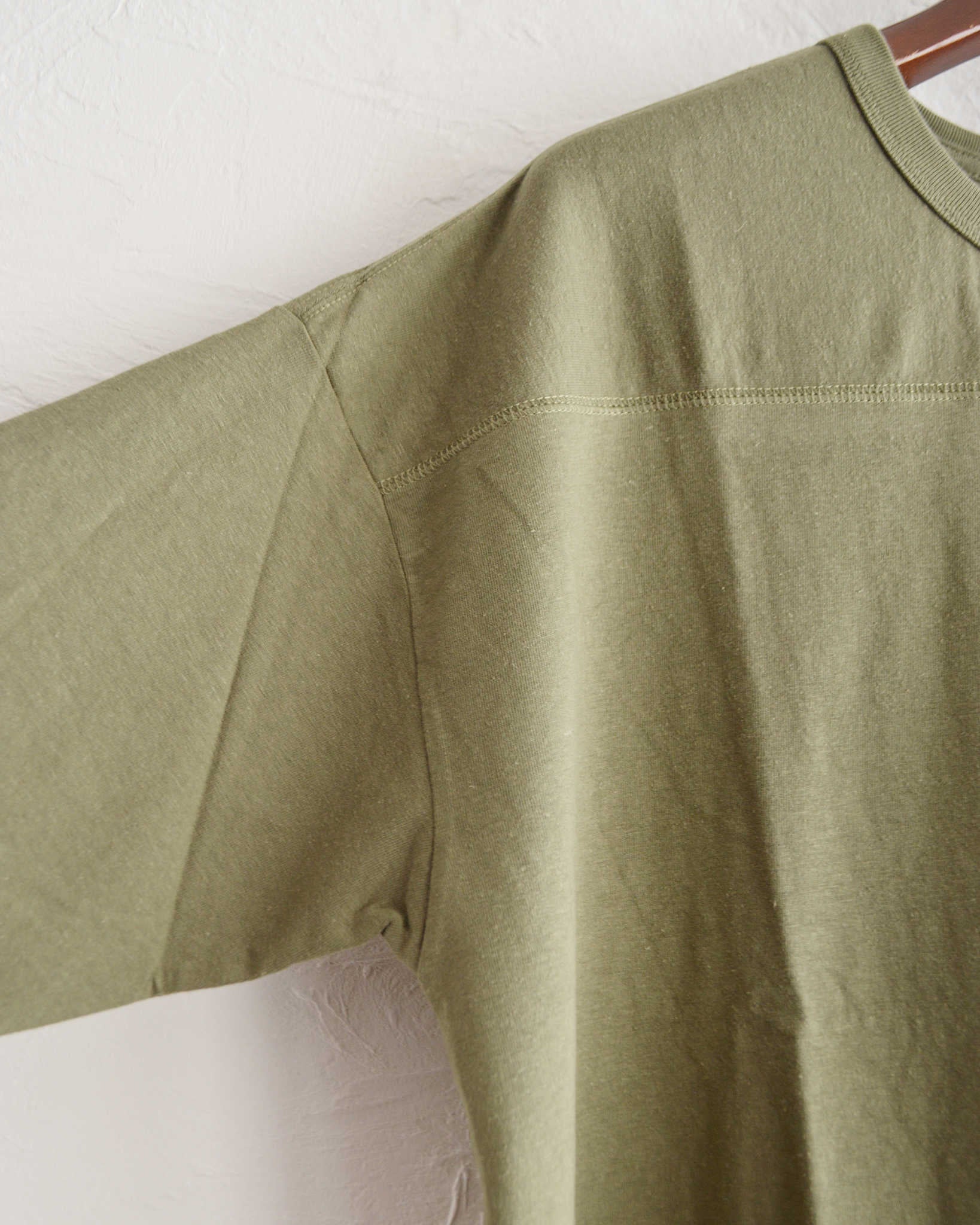 GOHEMP ゴーヘンプ / WIDE FOOTBALL TEE ワイドフットボールTEE (OLIVE DRAB オリーブドラブ)