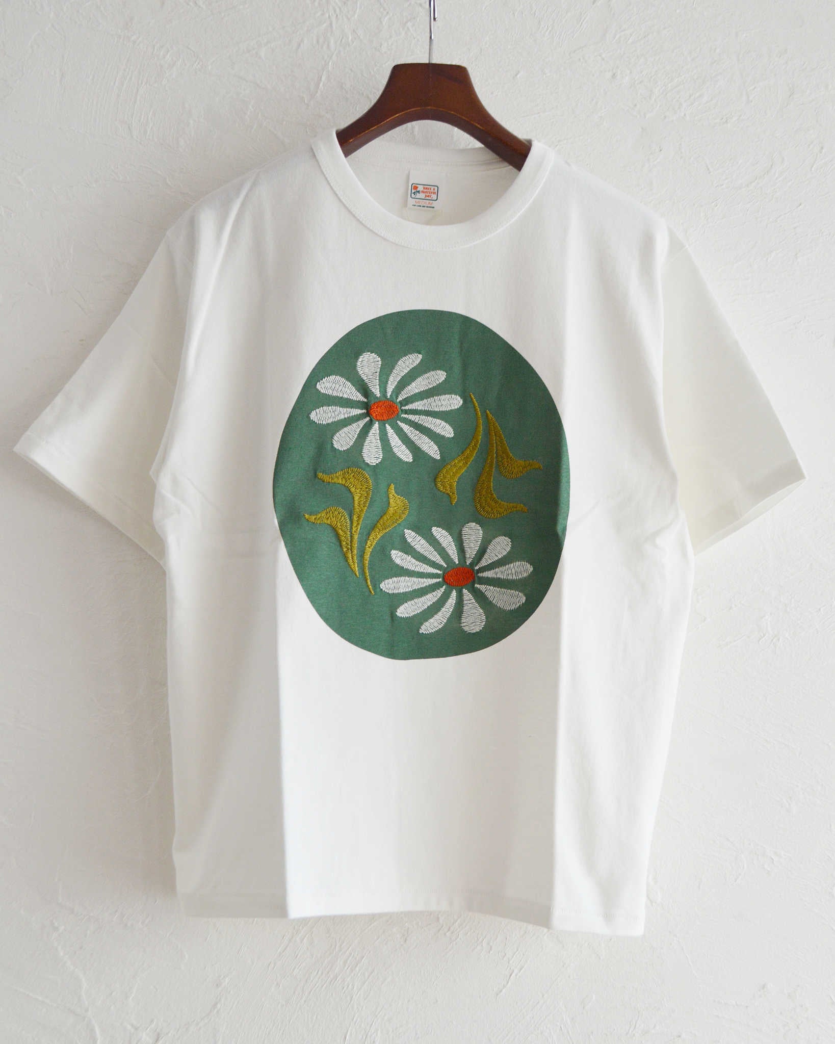 HAVE A GRATEFUL DAY ハブアグレイトフルデイ / T-SHIRT -MOKUSHUNGIKU ティーシャツモクシュンギク (GREEN グリーン)